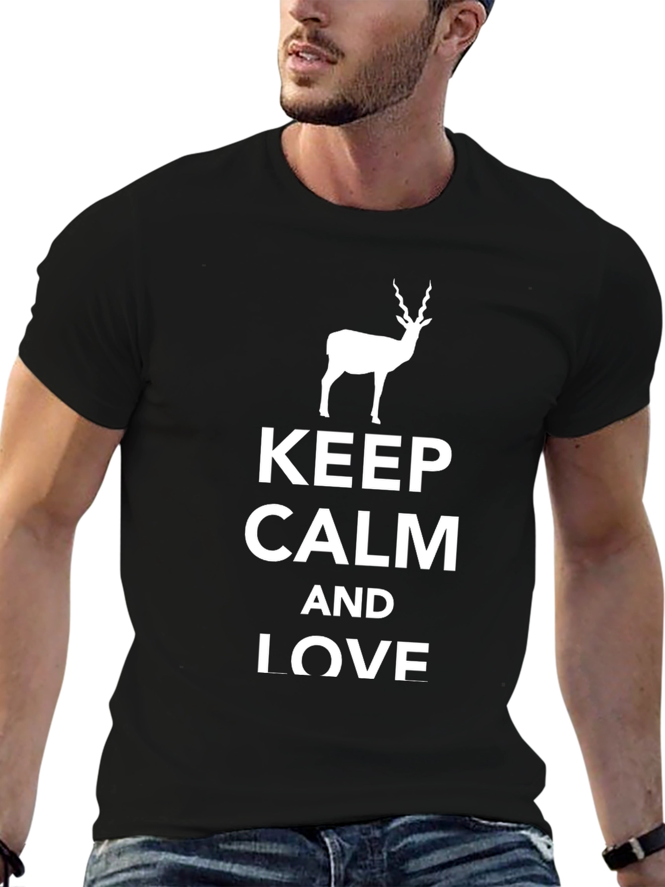 Keep Calm and Love Antelope Graphic Tee