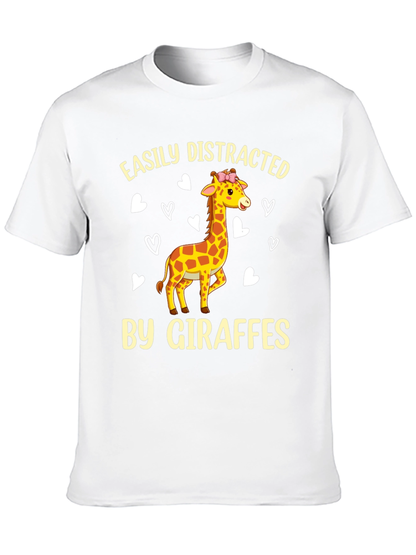 Giraffe Lover Tee - Easily Distracted Funny T-Shirt