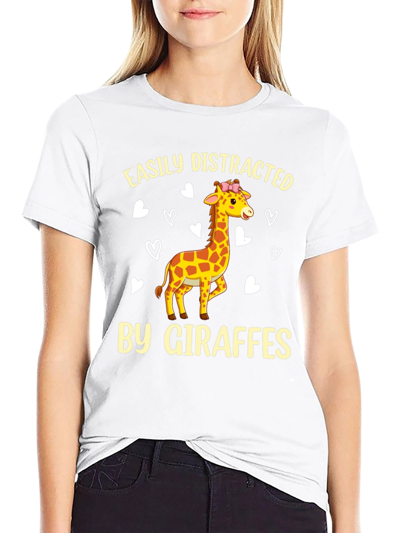 Giraffe Lover Tee - Easily Distracted Funny T-Shirt