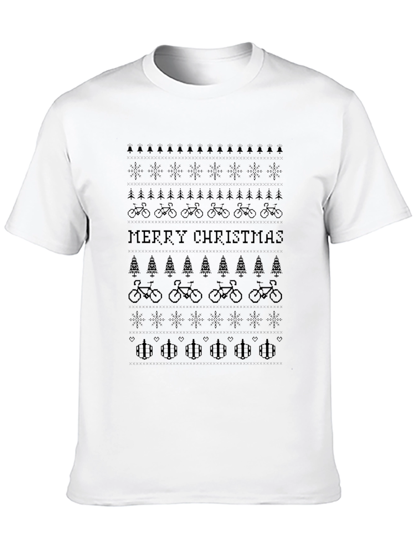 Funny Mountain Bike Christmas T-Shirt