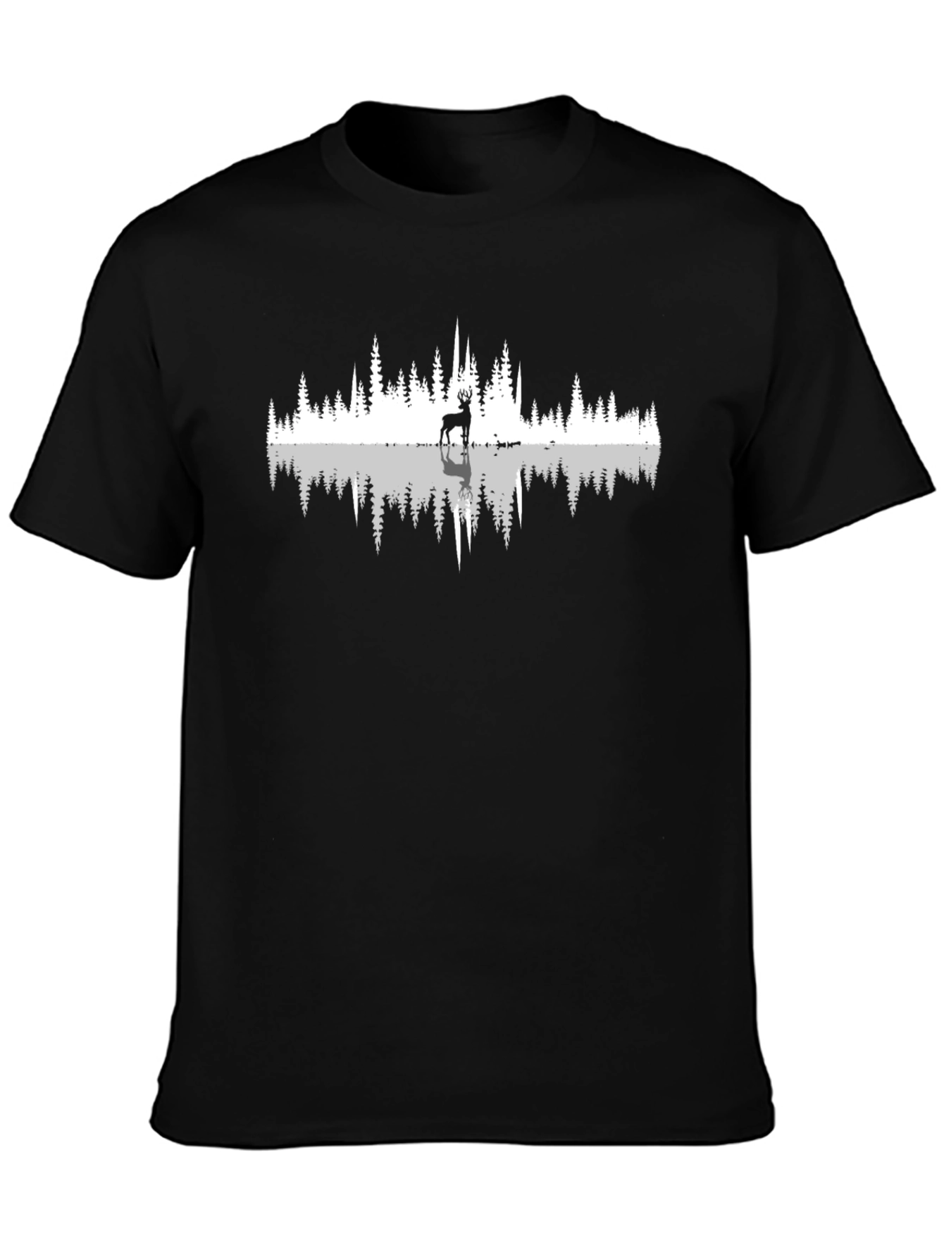Nature Reflection Graphic Tee - Black