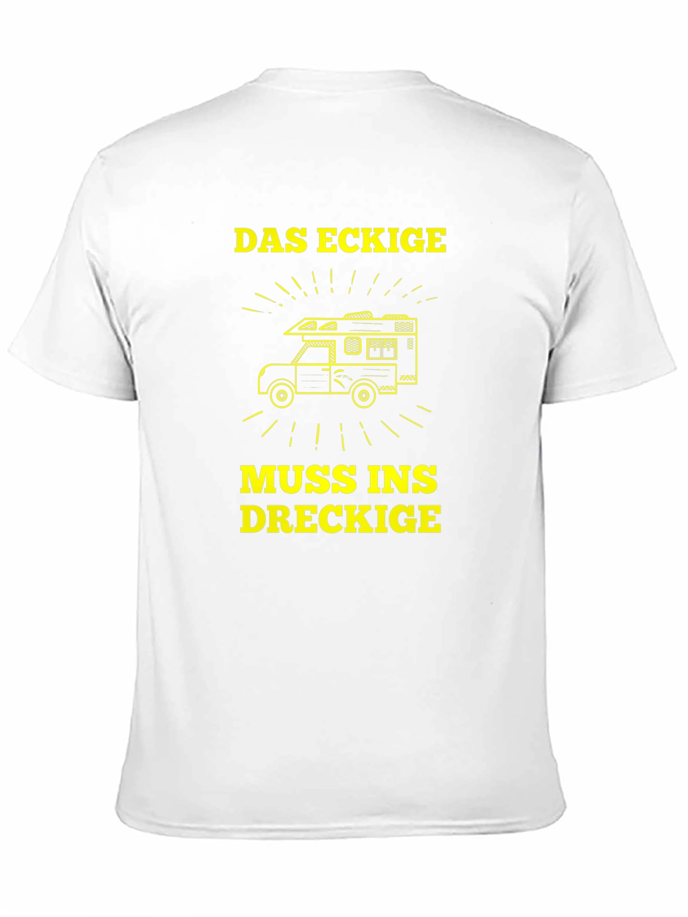 Das Eckige Muss Ins Dreckige T-Shirt - Camping Adventure