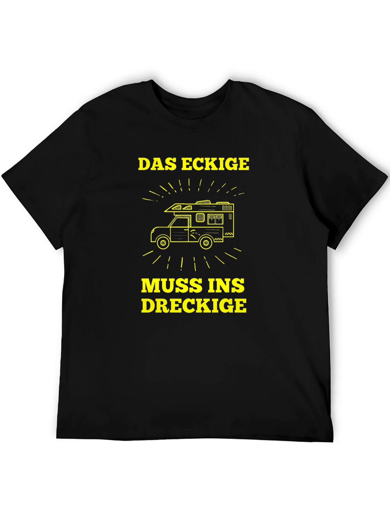 Das Eckige Muss Ins Dreckige T-Shirt - Camping Adventure