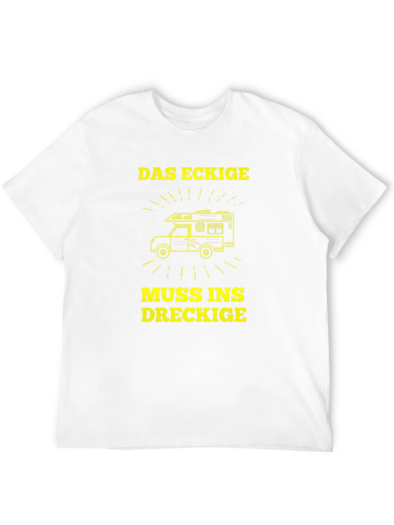 Das Eckige Muss Ins Dreckige T-Shirt - Camping Adventure