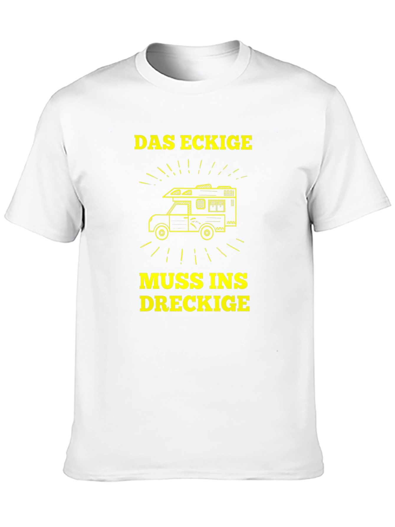 Das Eckige Muss Ins Dreckige T-Shirt - Camping Adventure