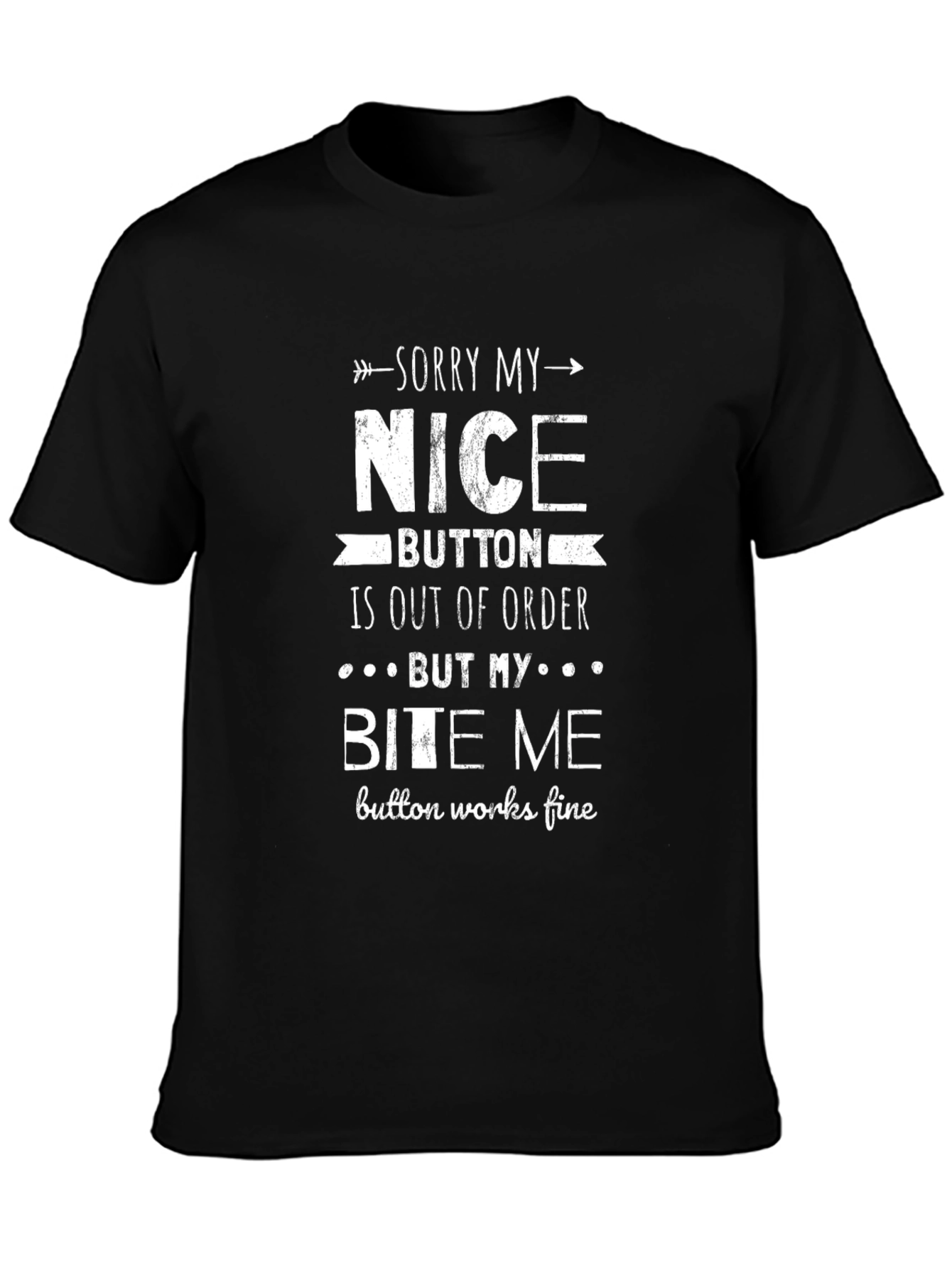 Funny Bite Me Graphic Novelty T-Shirt