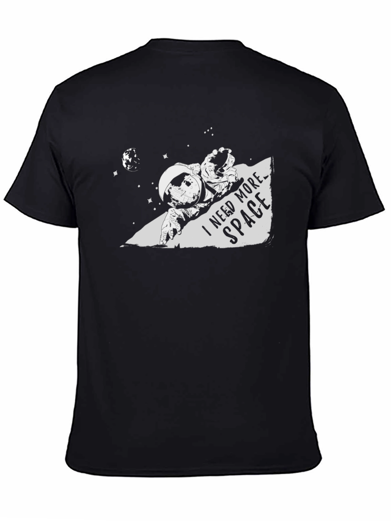 I Need More Space Graphic Tee - Black