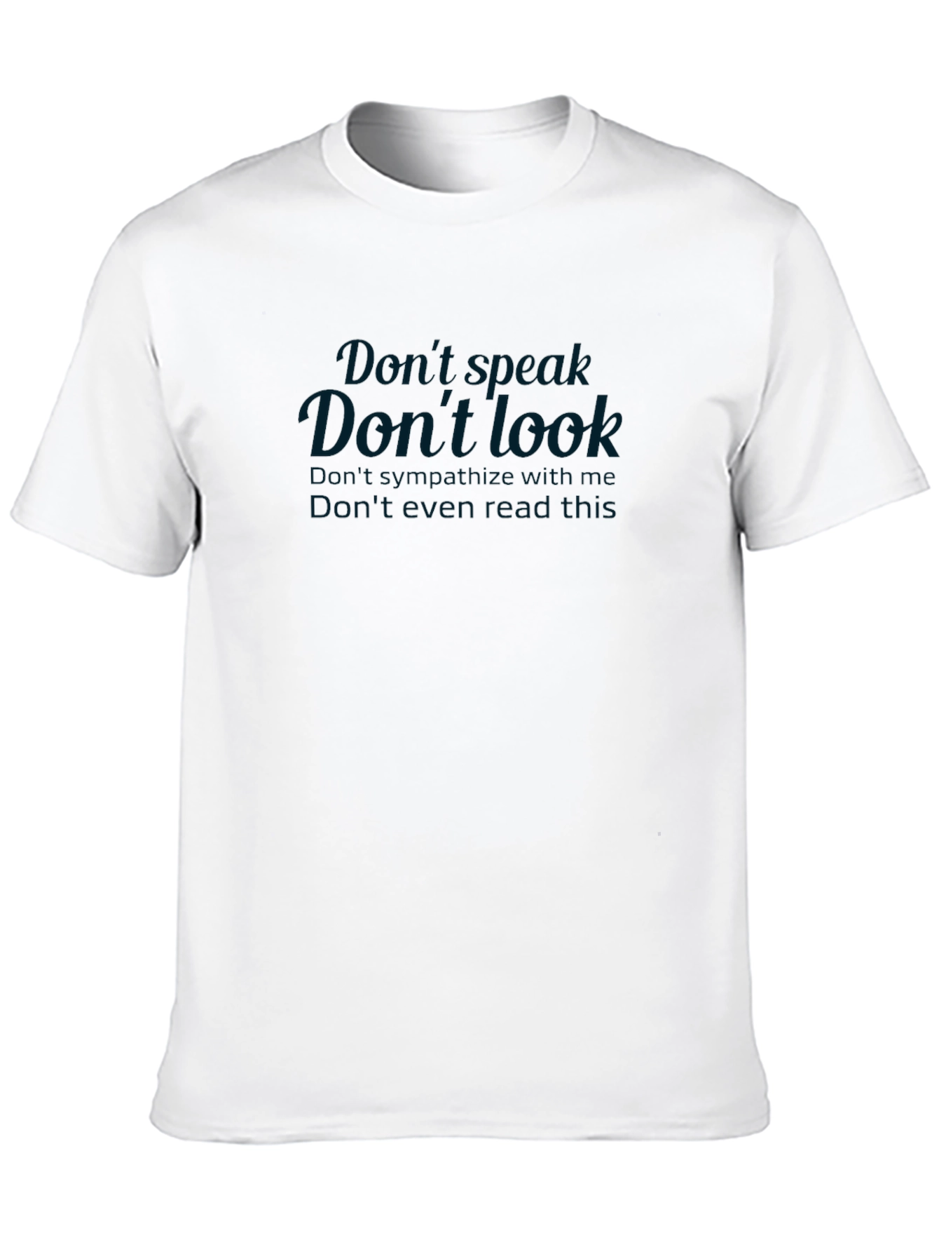 Dont Speak Dont Look Graphic T-Shirt - Black