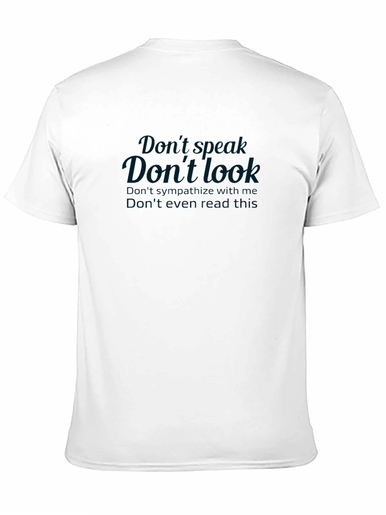 Dont Speak Dont Look Graphic T-Shirt - Black