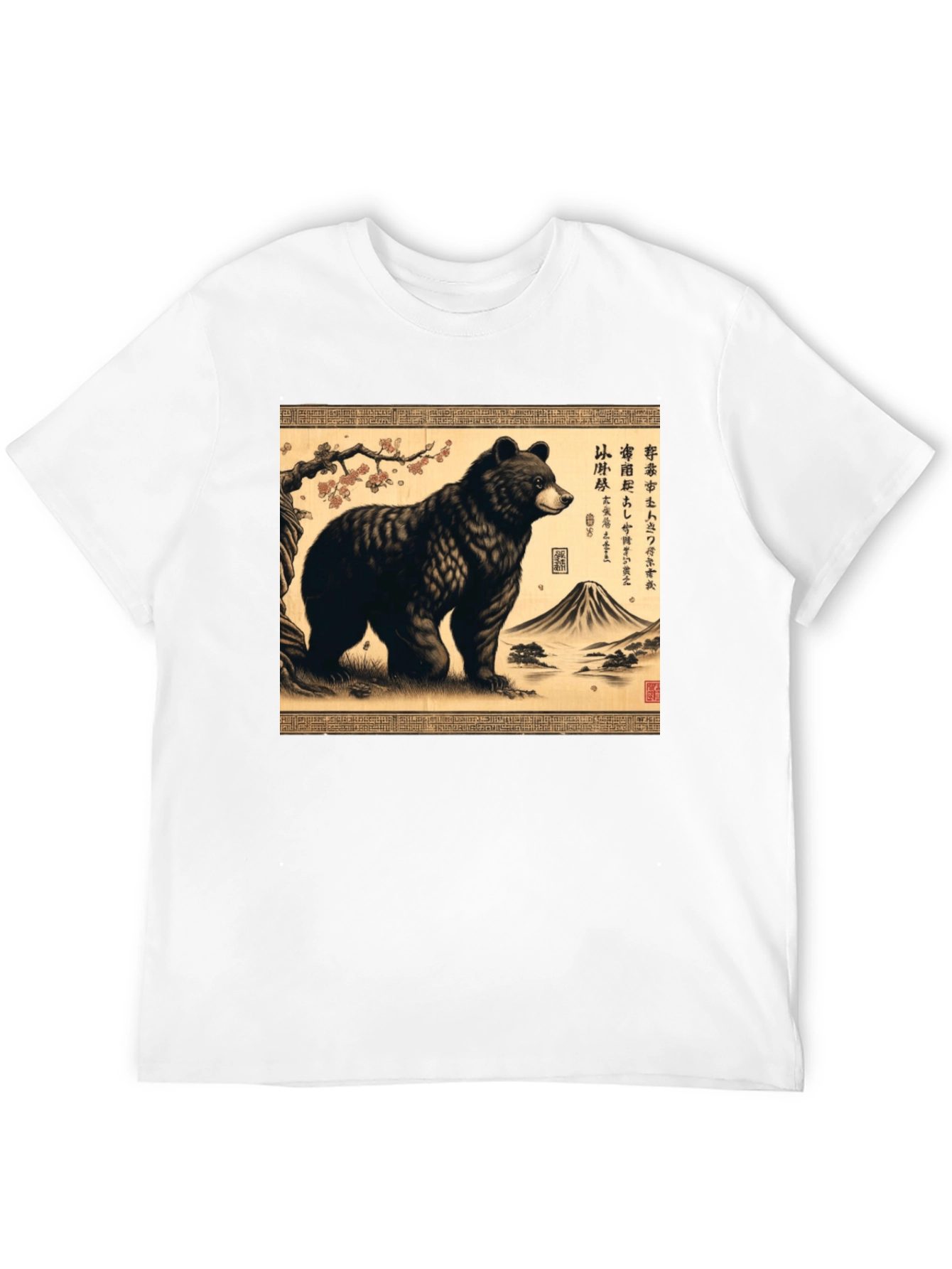 Bear Japanese Art T-Shirt