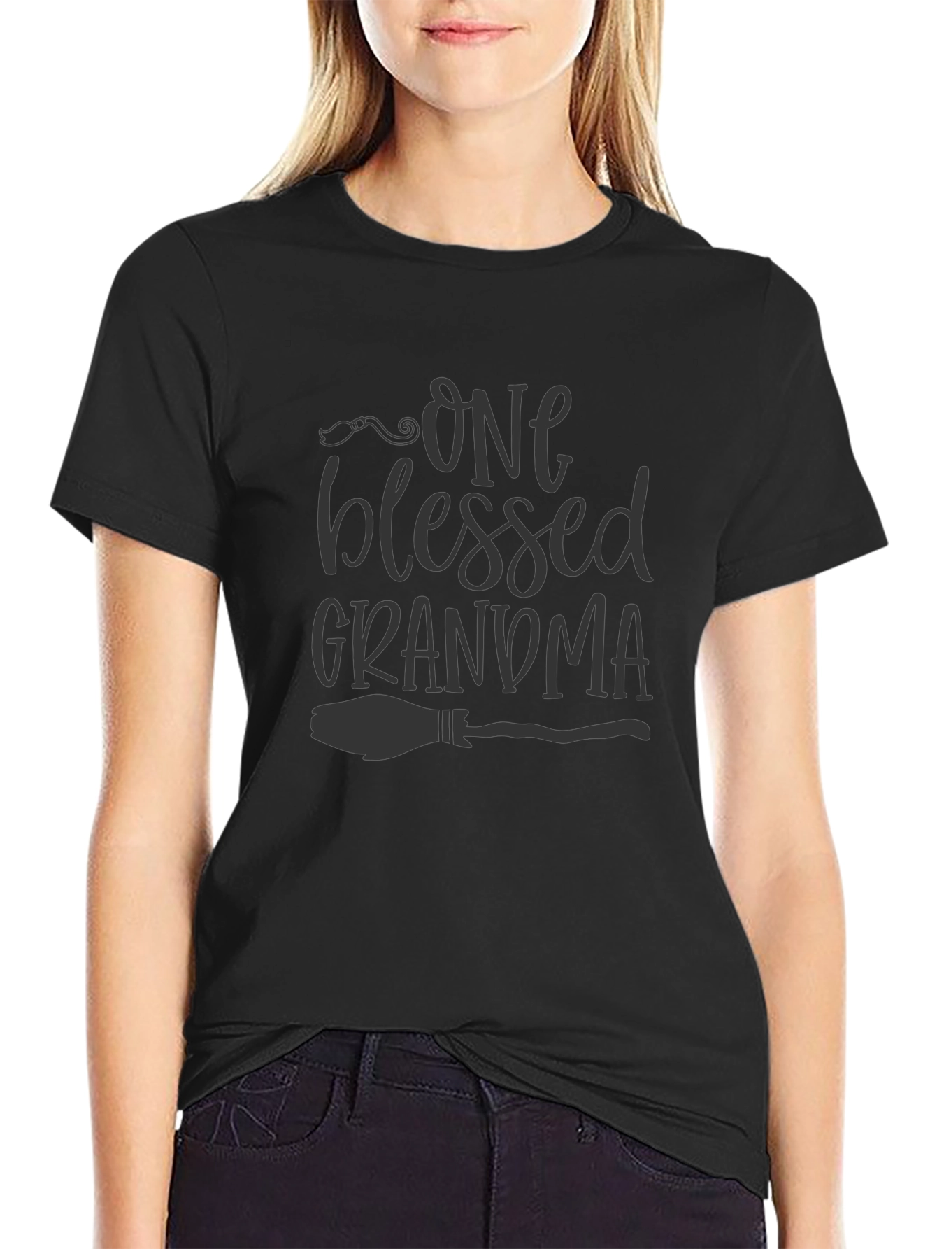 One Blessed Grandma T-Shirt - Cute Witchy Design