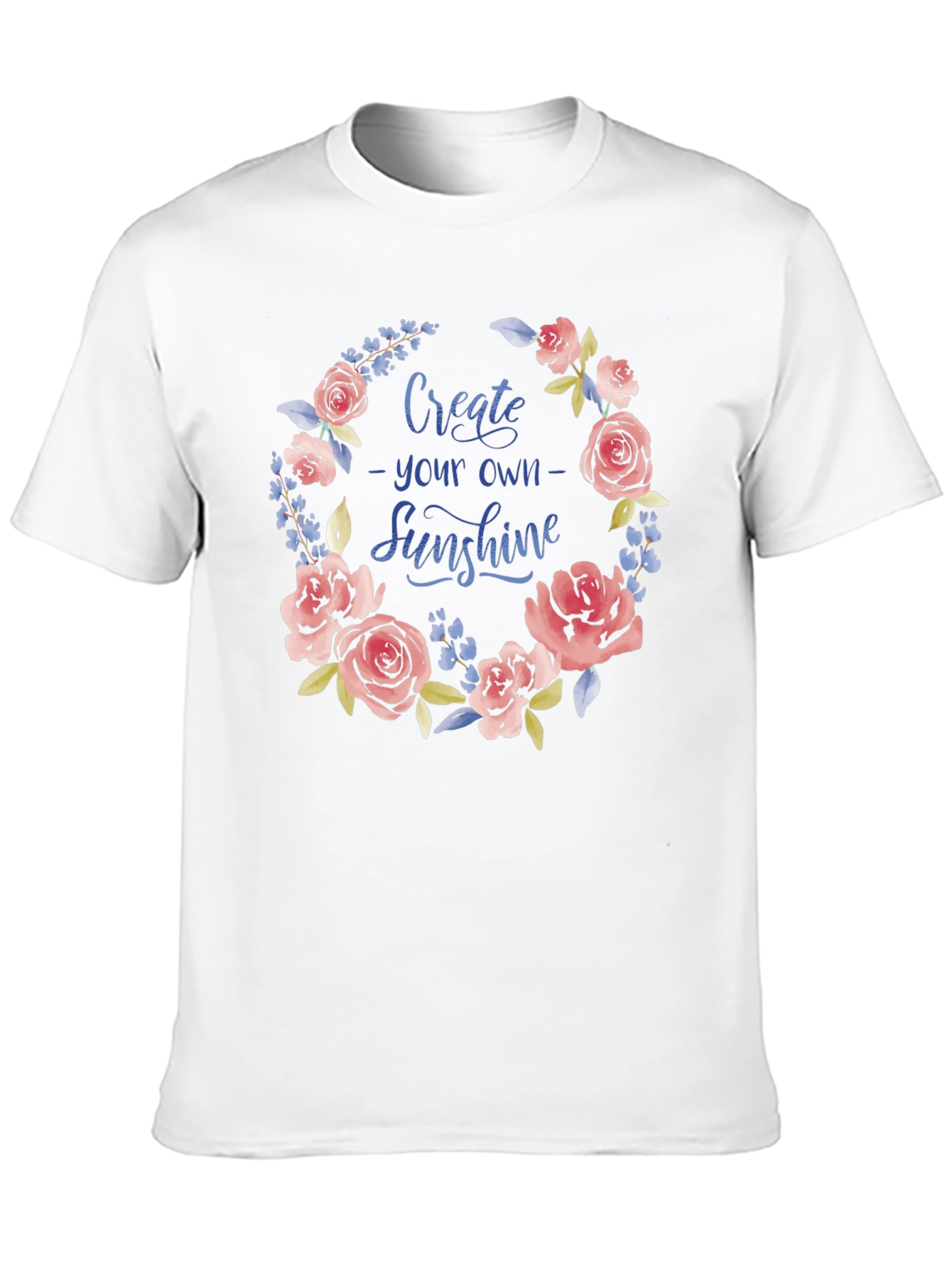 Floral Sunshine Graphic Tee - Black