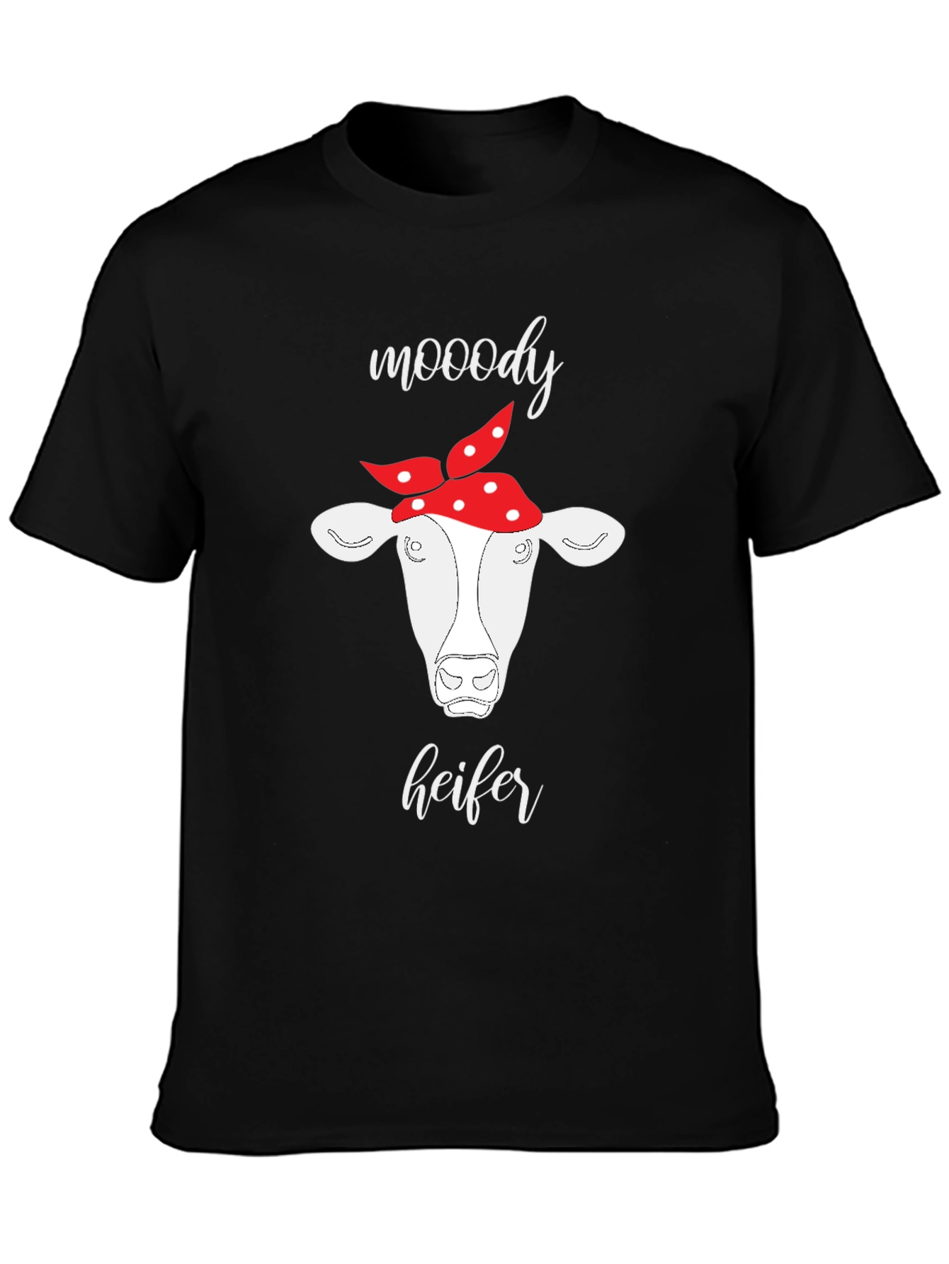 Moody Heifer Graphic T-Shirt