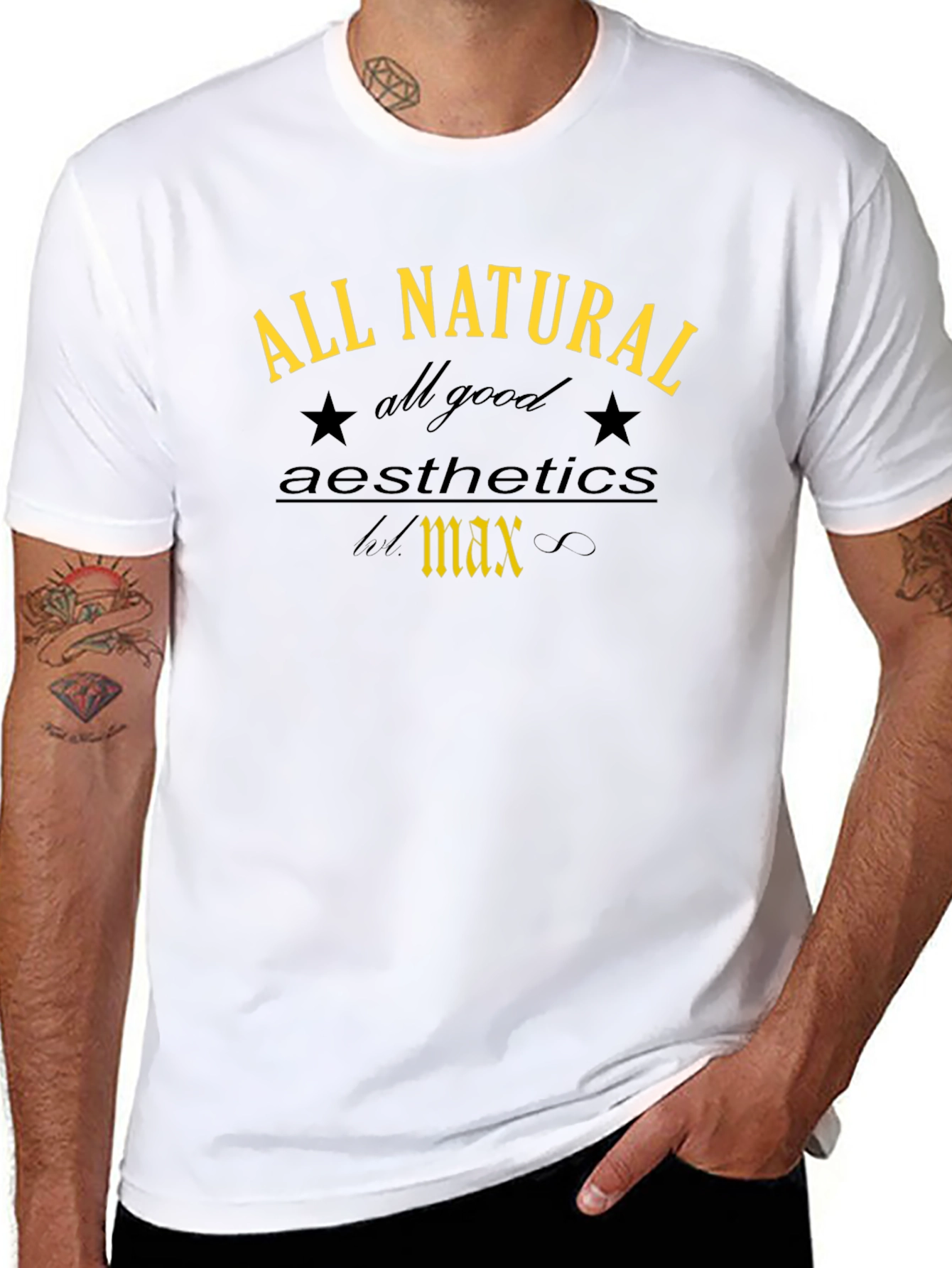 All Natural Aesthetics T-Shirt - Trendy Graphic Tee