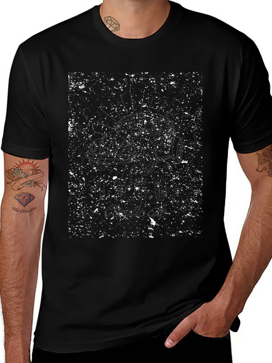 Grunge Style Black Graphic T-Shirt