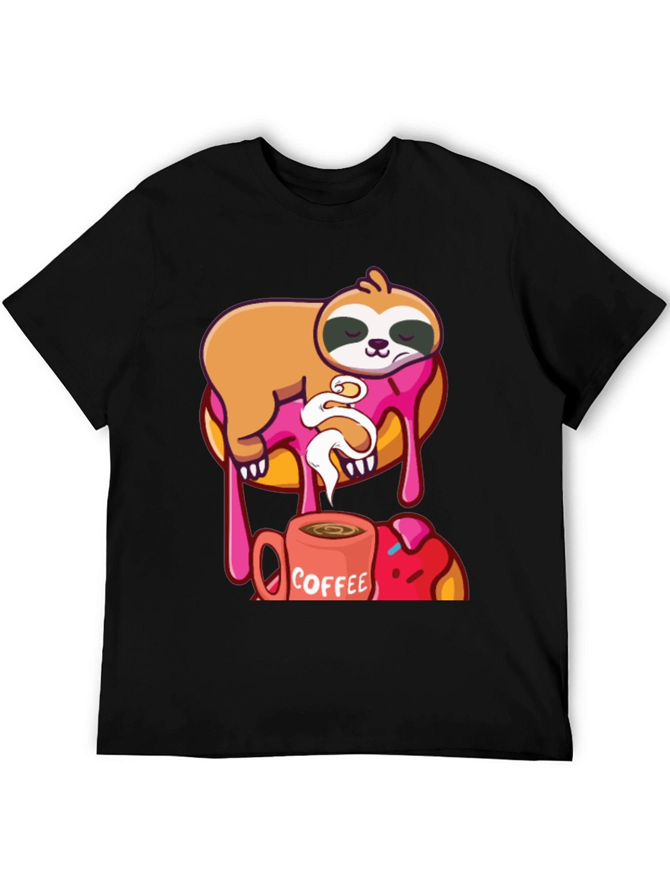 Sloth Donut & Coffee T-Shirt