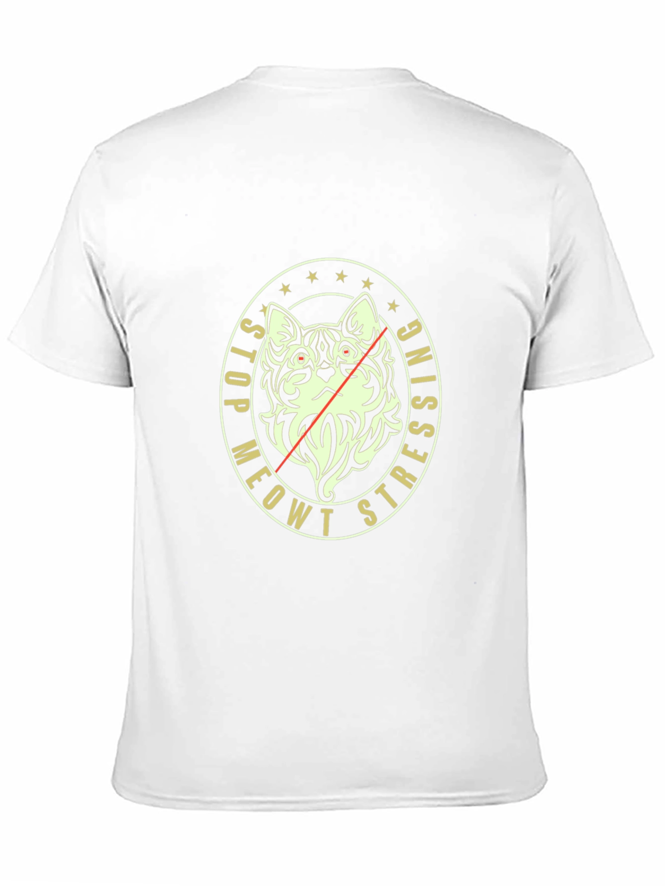 Stop Meowt Stressing Black T-Shirt