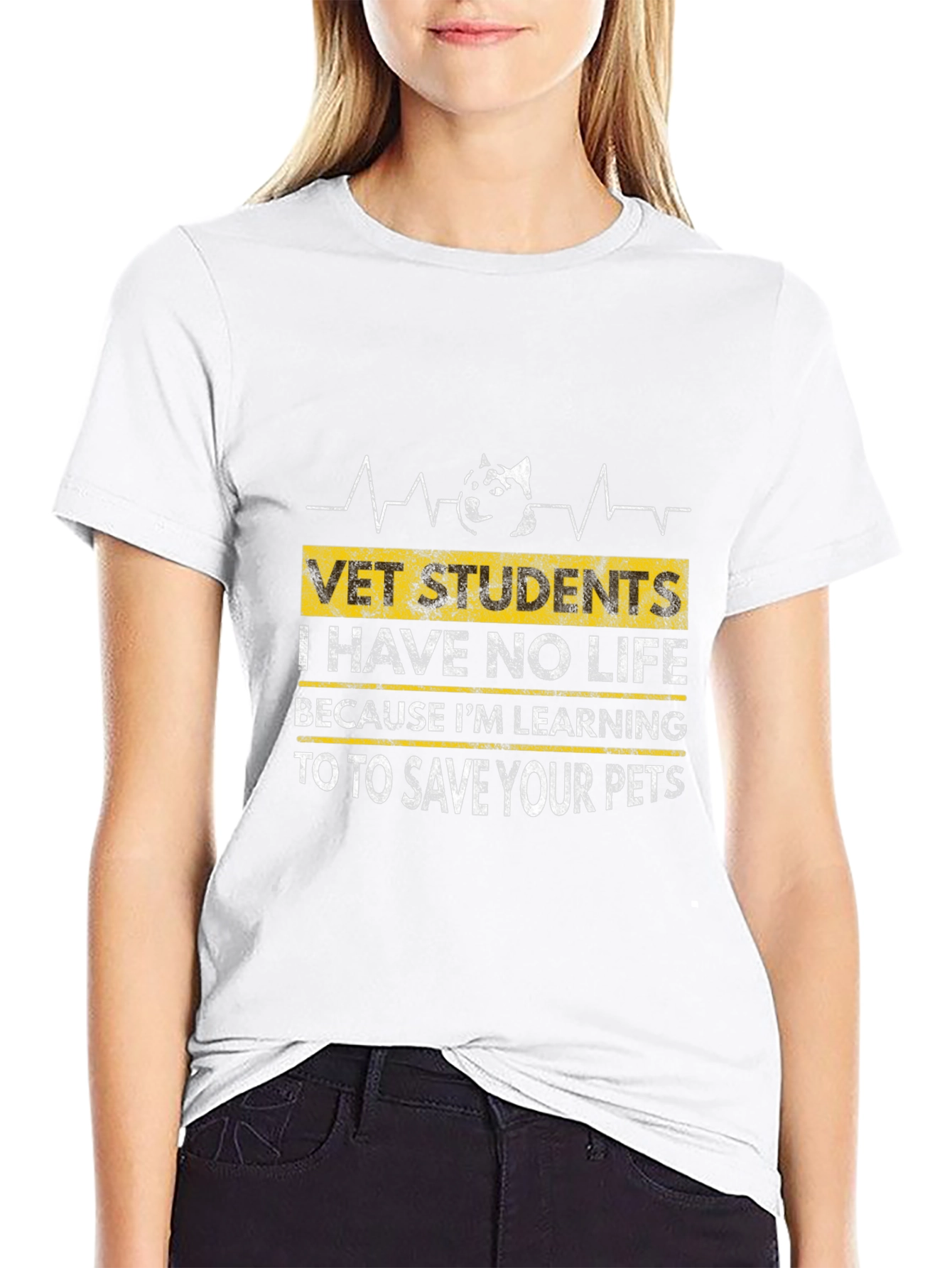 Vet Student T-Shirt: No Life Saving Pets