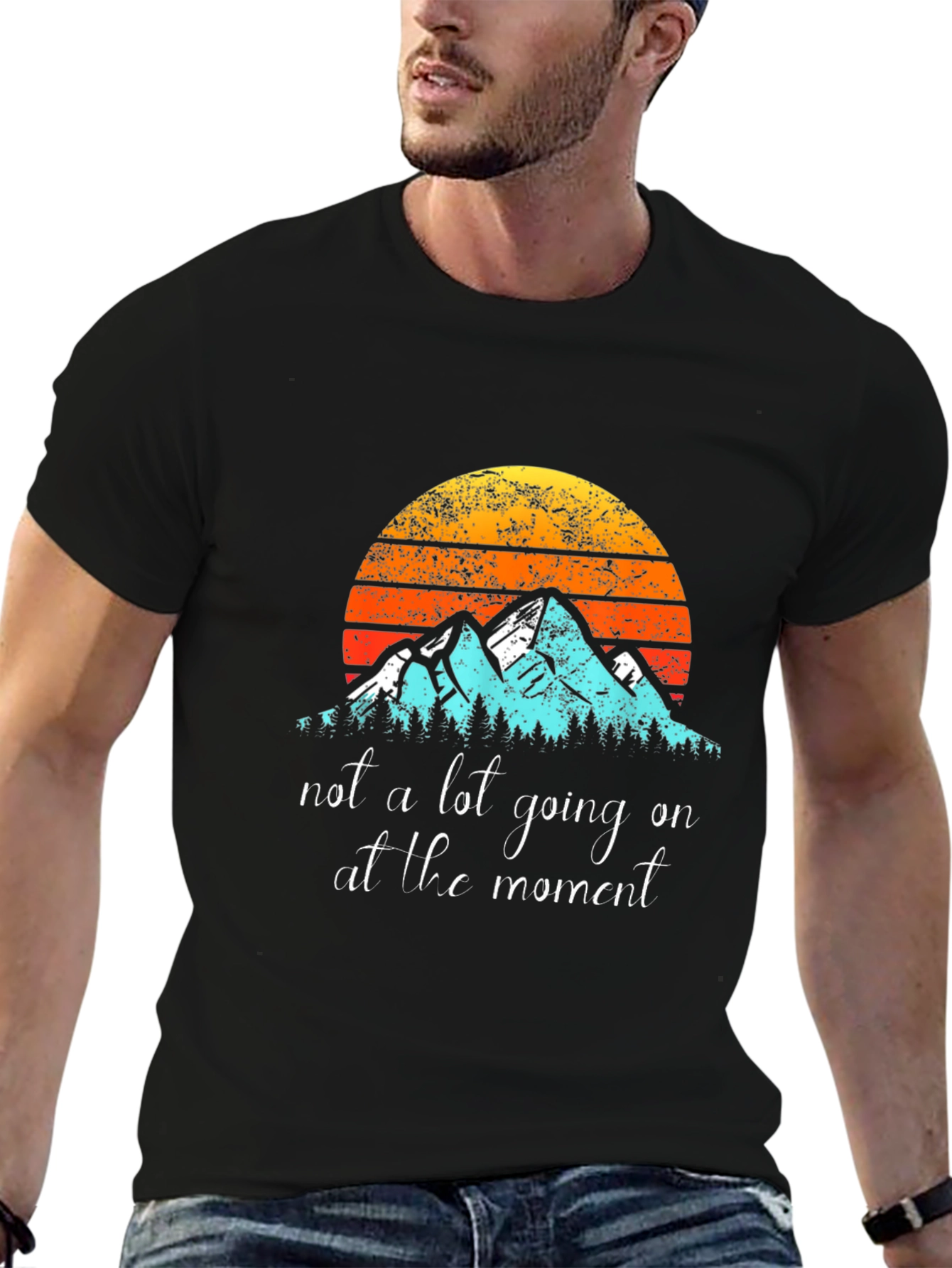 Mountain Sunset Graphic Tee - Unisex Casual Shirt