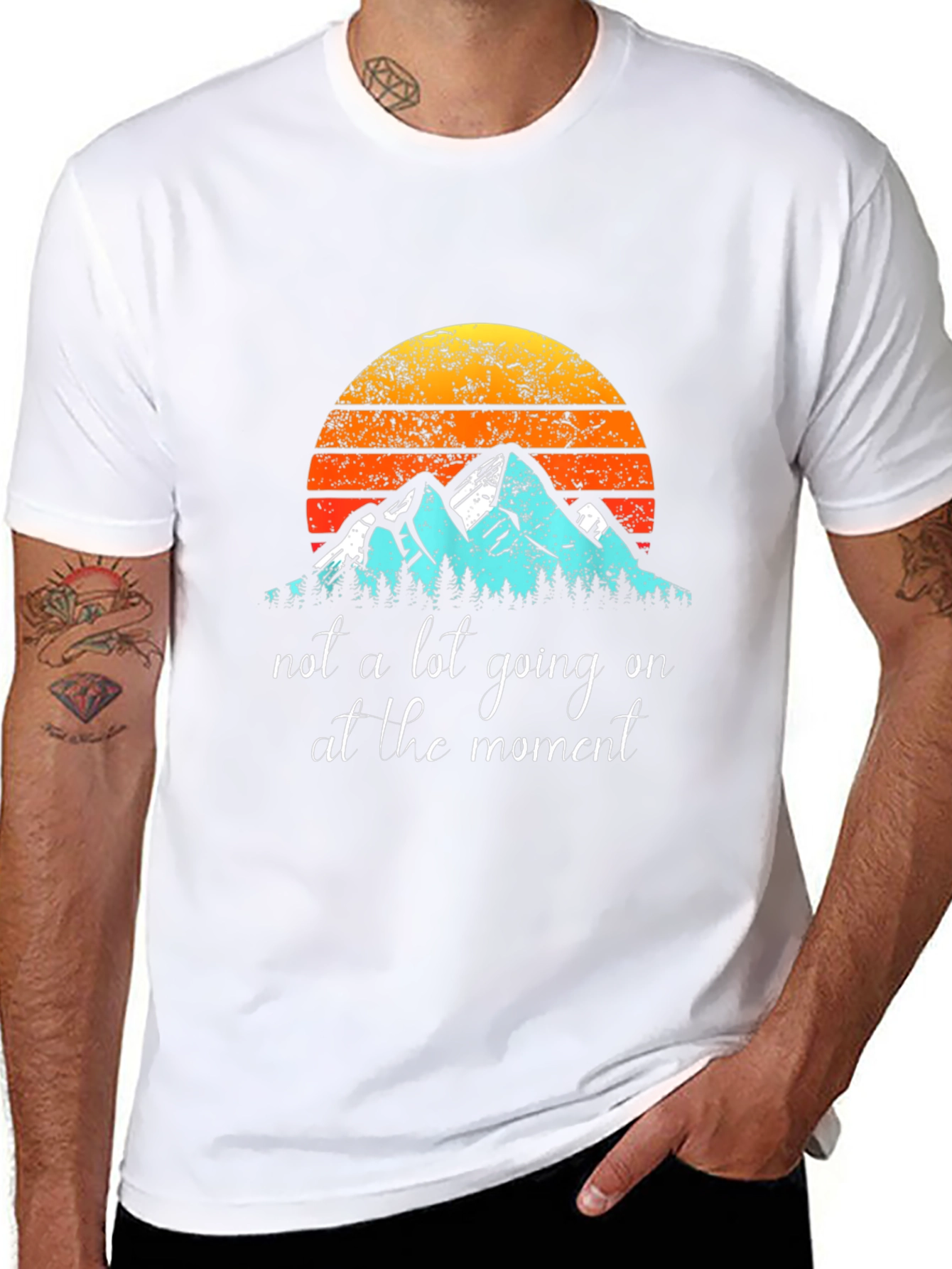 Mountain Sunset Graphic Tee - Unisex Casual Shirt