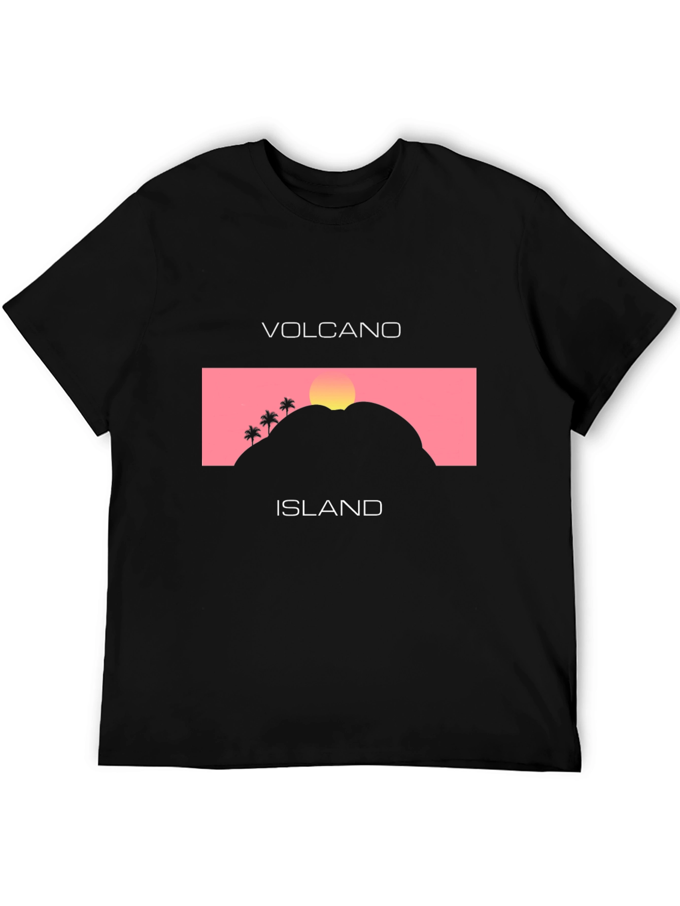 Volcano Island Graphic Tee - Stylish Unisex T-Shirt
