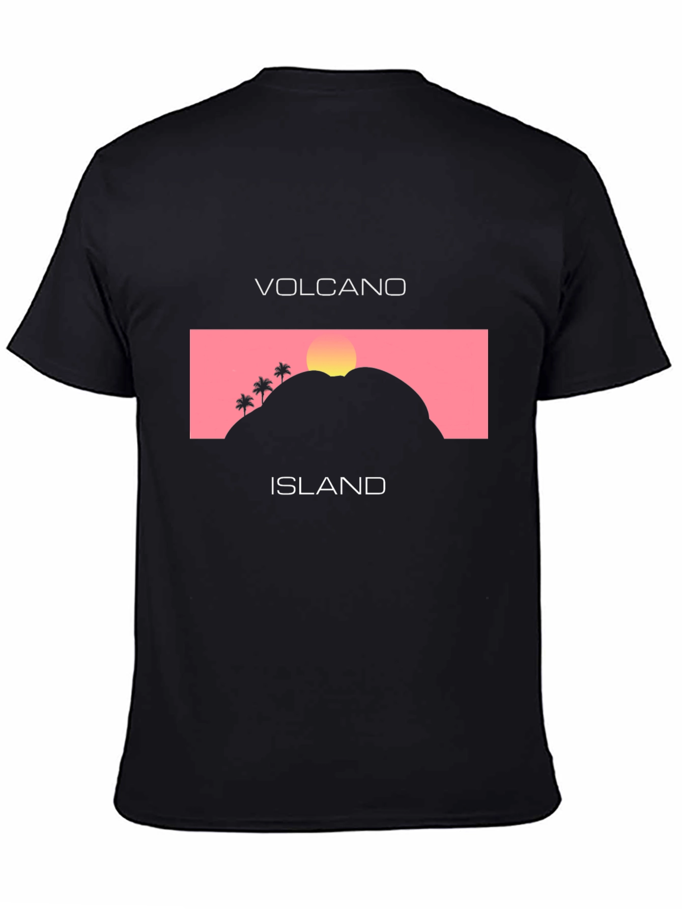 Volcano Island Graphic Tee - Stylish Unisex T-Shirt