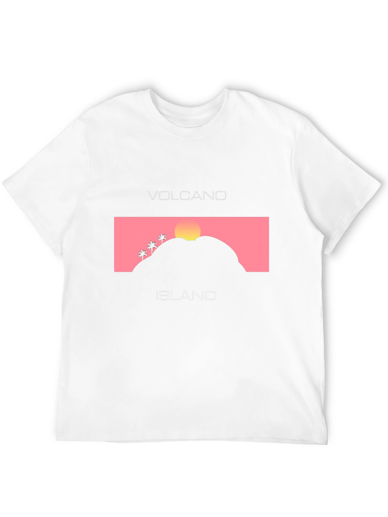 Volcano Island Graphic Tee - Stylish Unisex T-Shirt