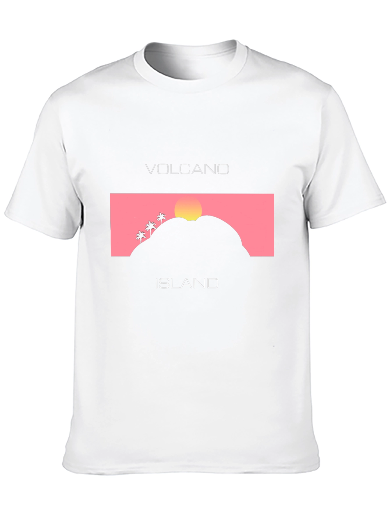 Volcano Island Graphic Tee - Stylish Unisex T-Shirt