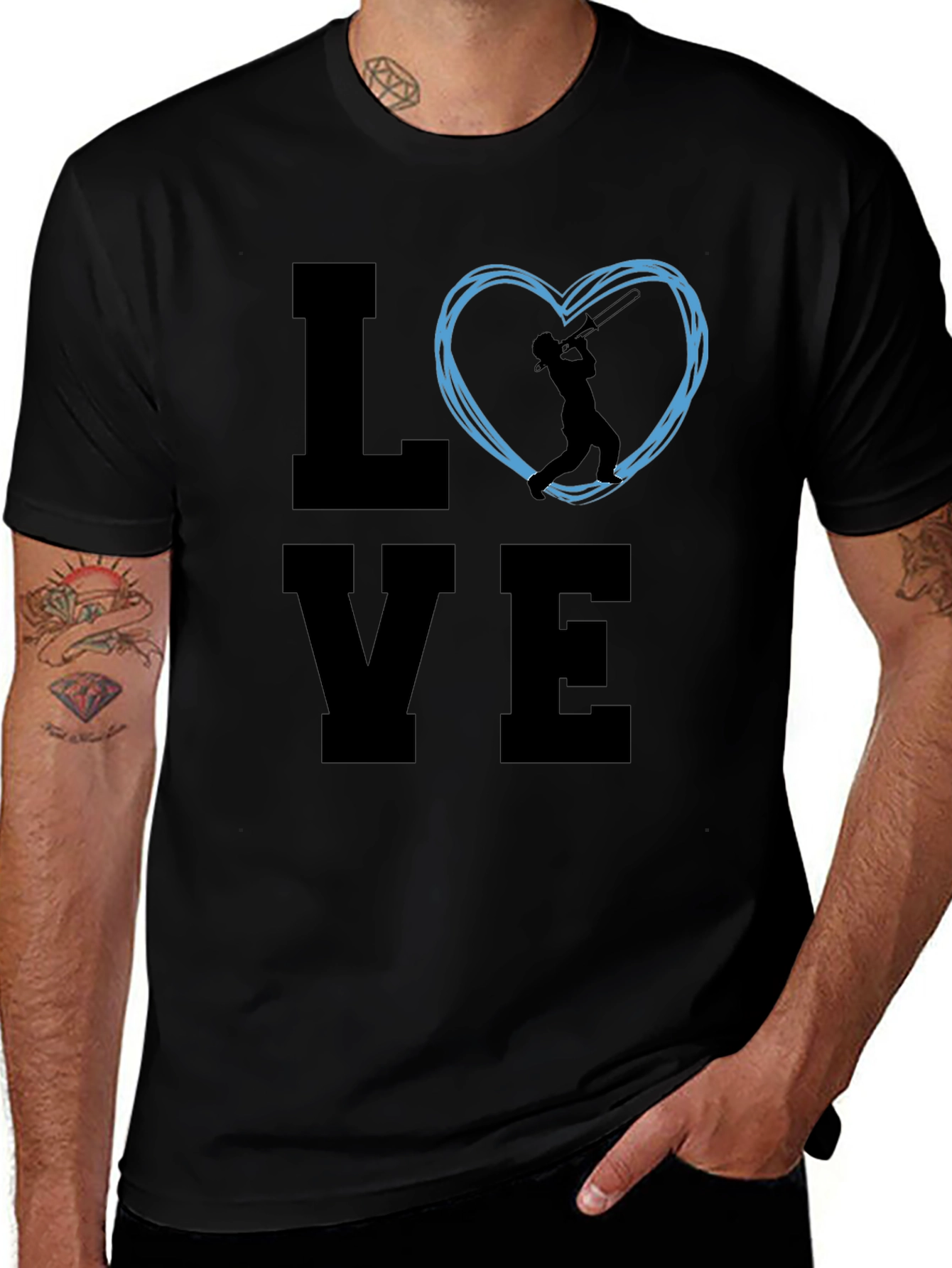 Love Cricket Graphic T-Shirt - Black