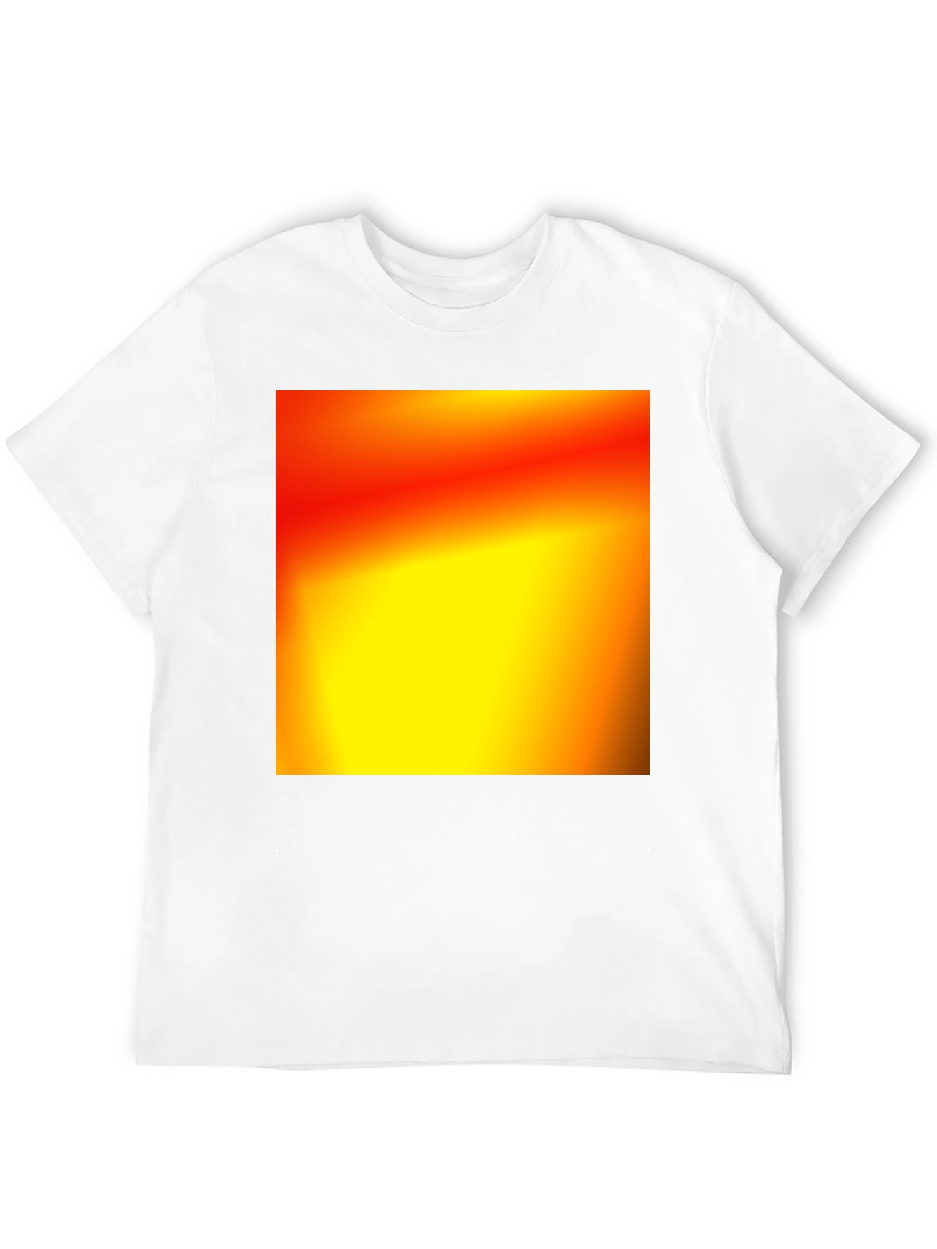 Bold Black T-Shirt with Abstract Gradient Design