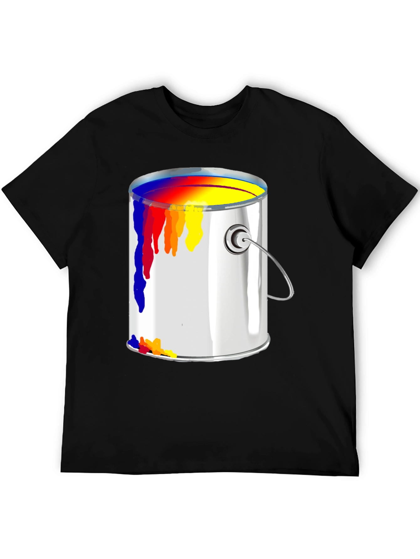 Paint Can Graphic Tee - Artistic Design