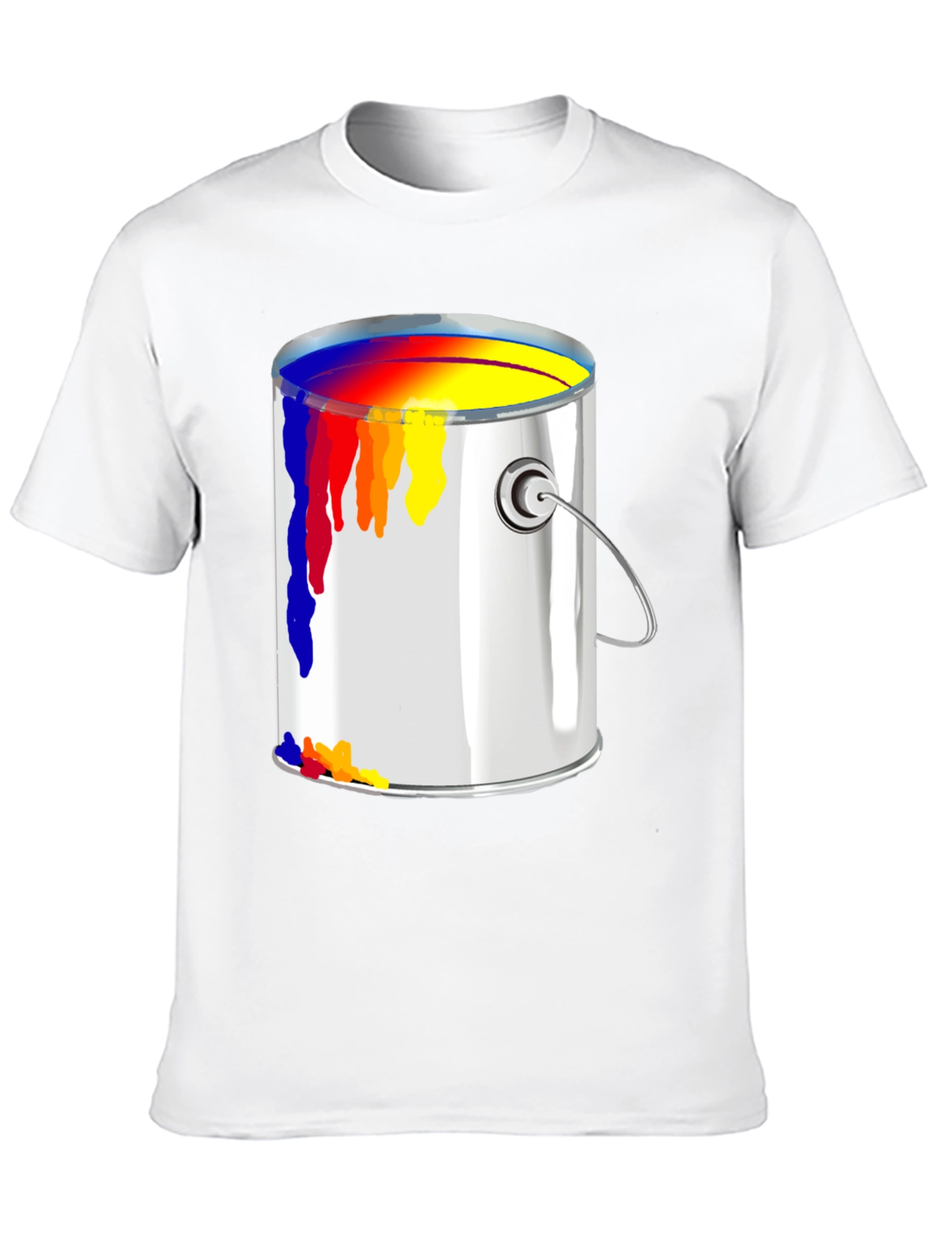 Paint Can Graphic Tee - Artistic Design