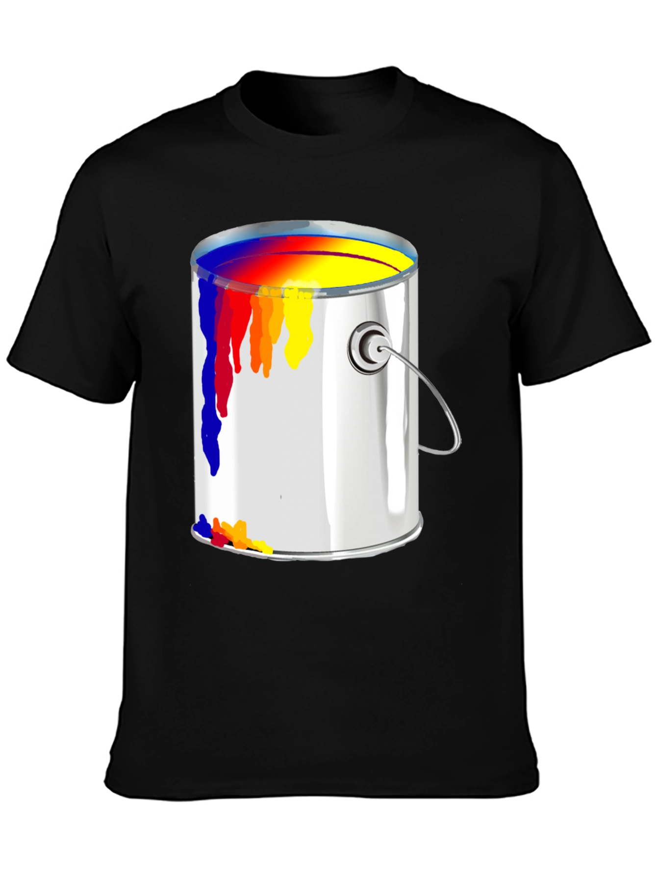 Paint Can Graphic Tee - Artistic Design