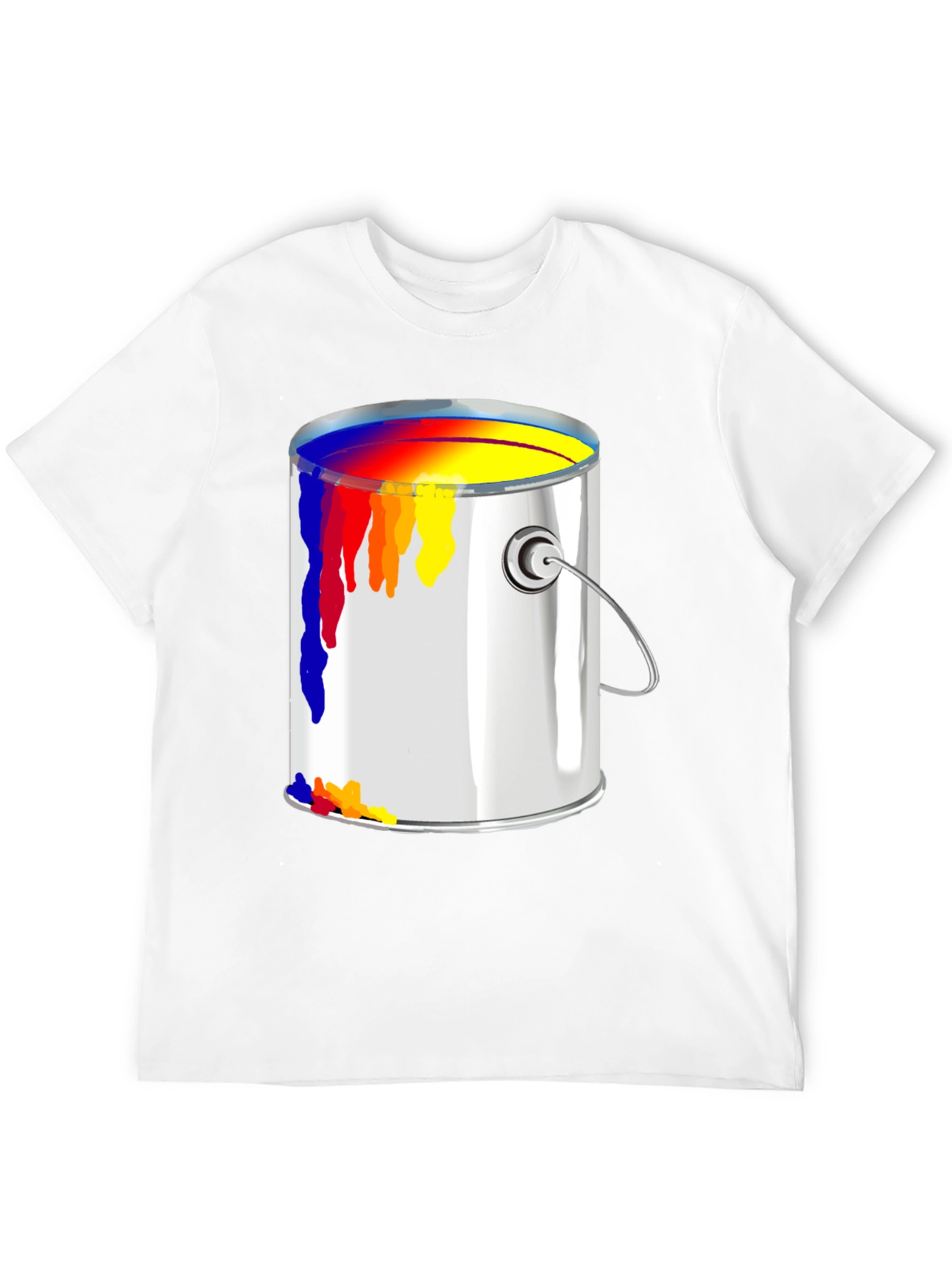 Paint Can Graphic Tee - Artistic Design