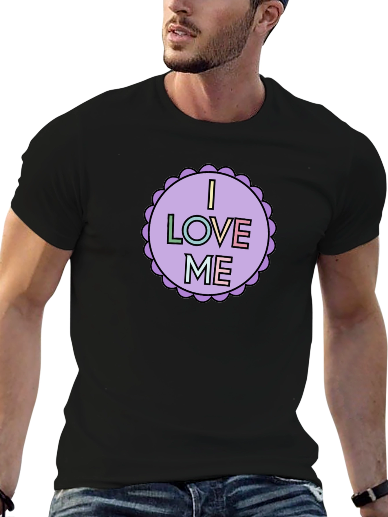I Love Me Graphic Tee - Black Unisex Shirt