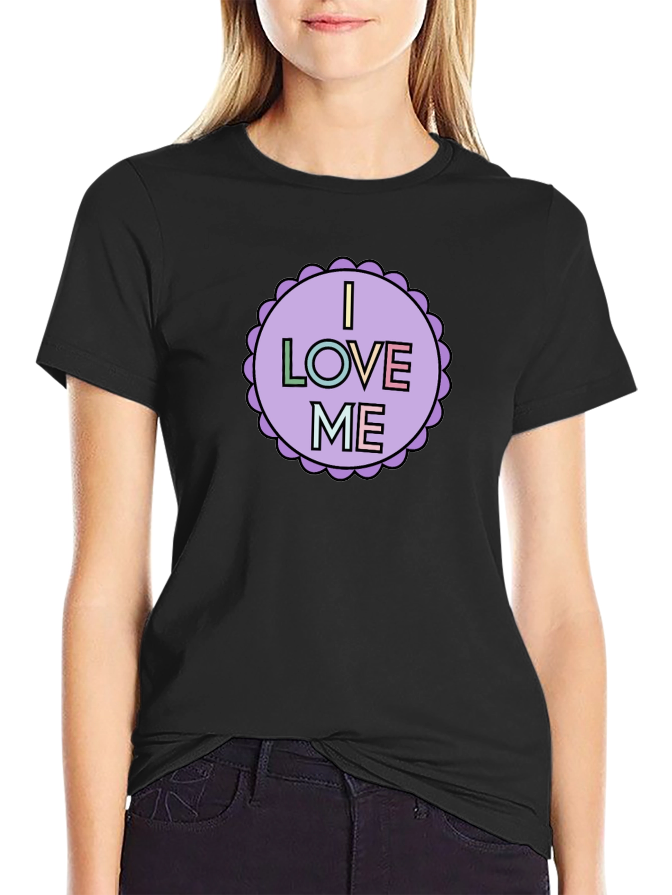 I Love Me Graphic Tee - Black Unisex Shirt
