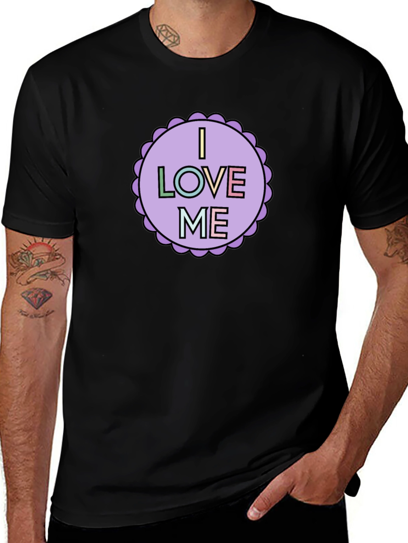 I Love Me Graphic Tee - Black Unisex Shirt