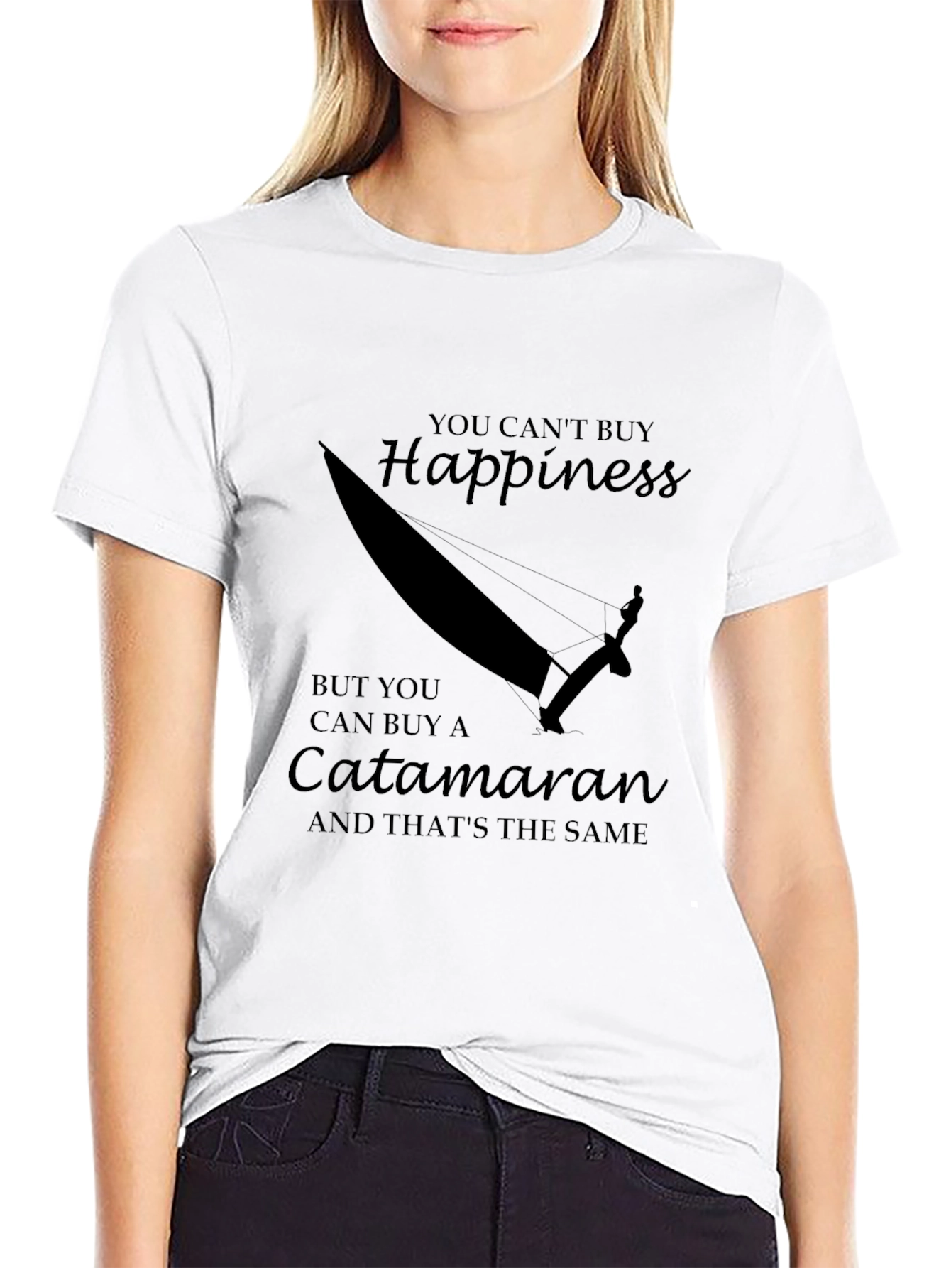 Catamaran Happiness Graphic T-Shirt