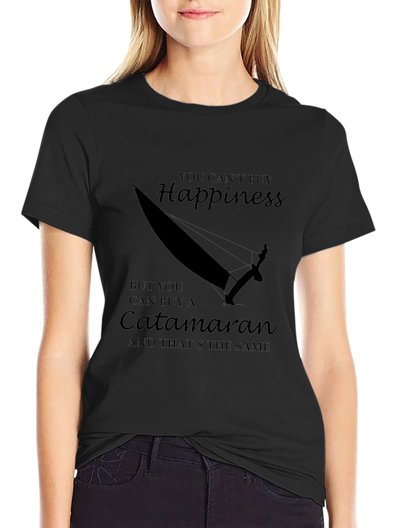 Catamaran Happiness Graphic T-Shirt