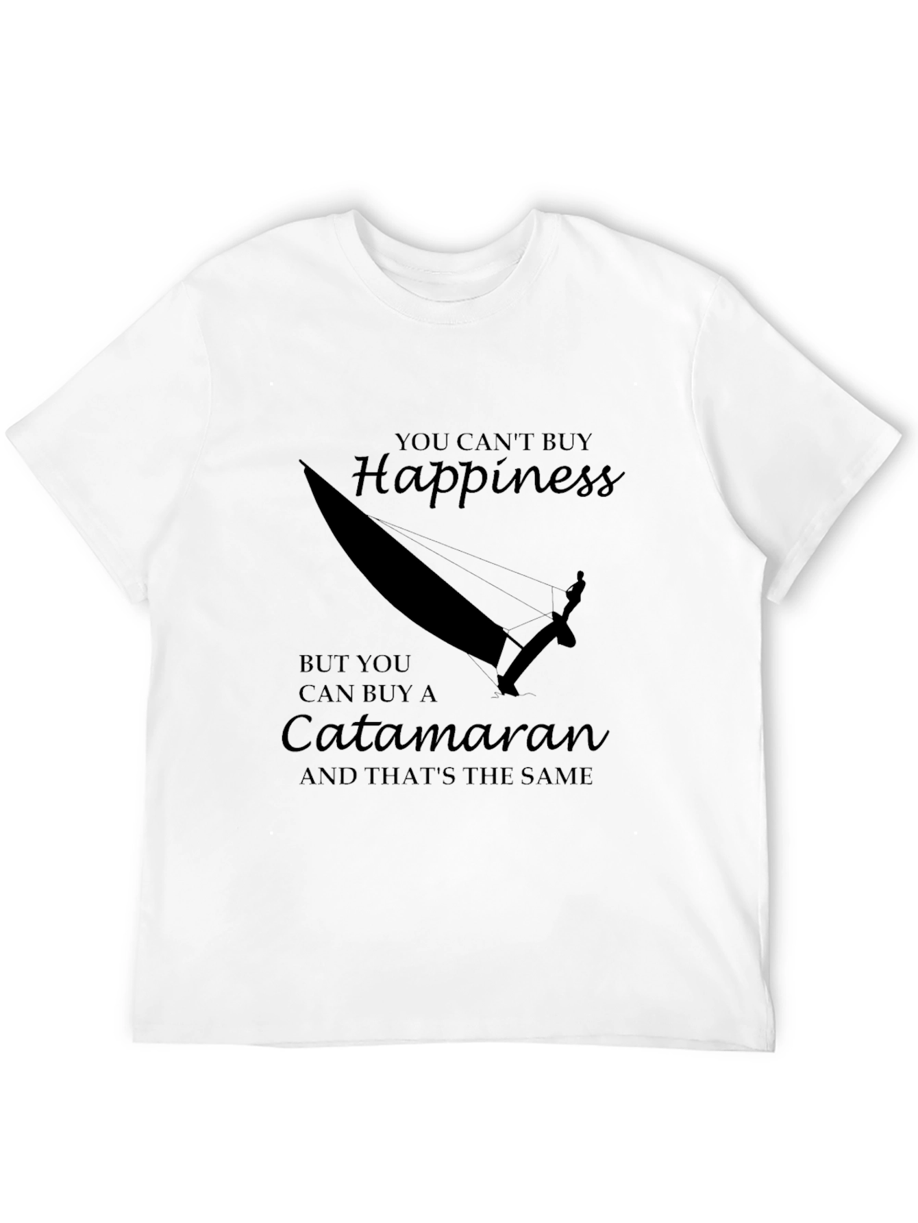 Catamaran Happiness Graphic T-Shirt