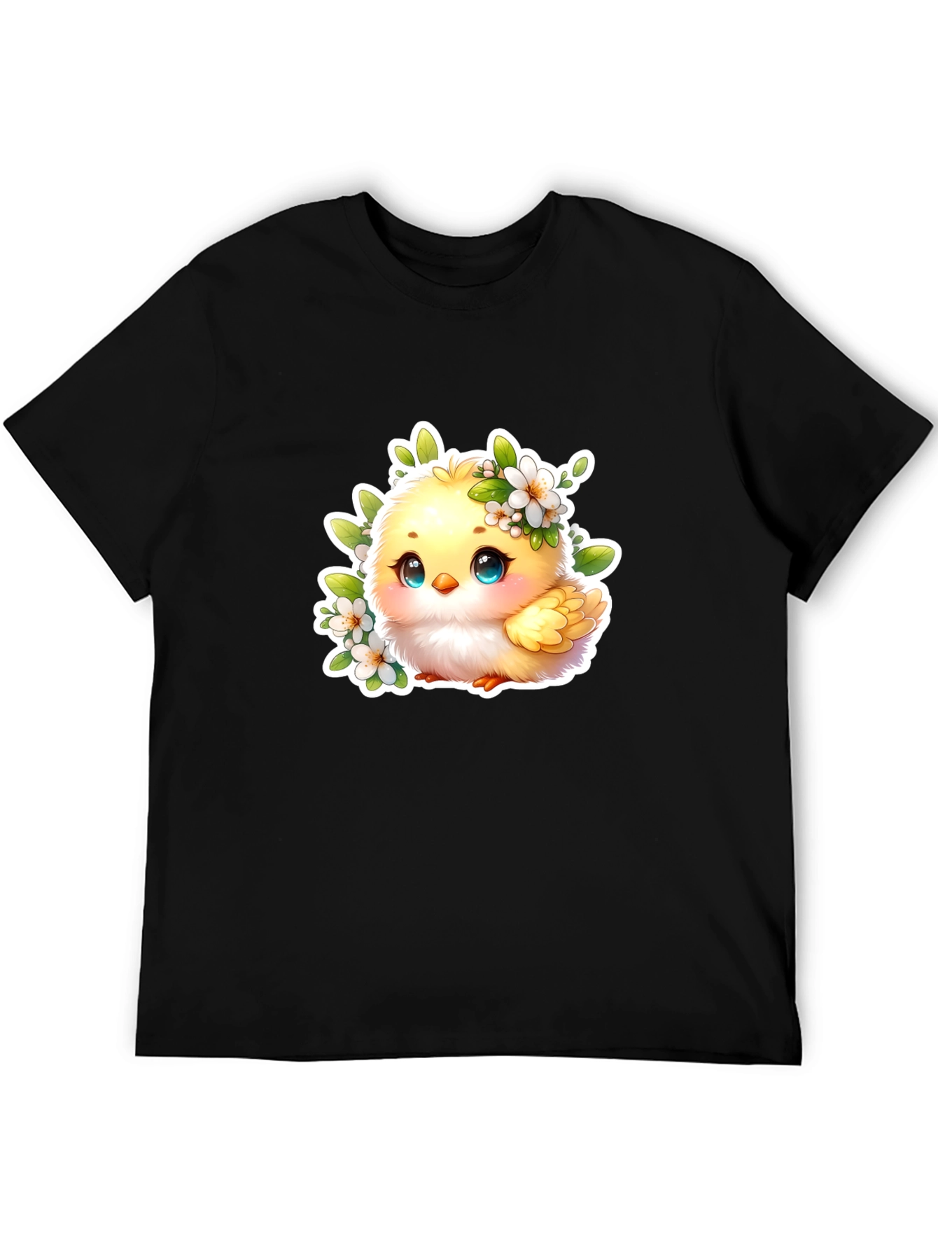 Cute Chick Graphic Tee - Black Unisex T-Shirt