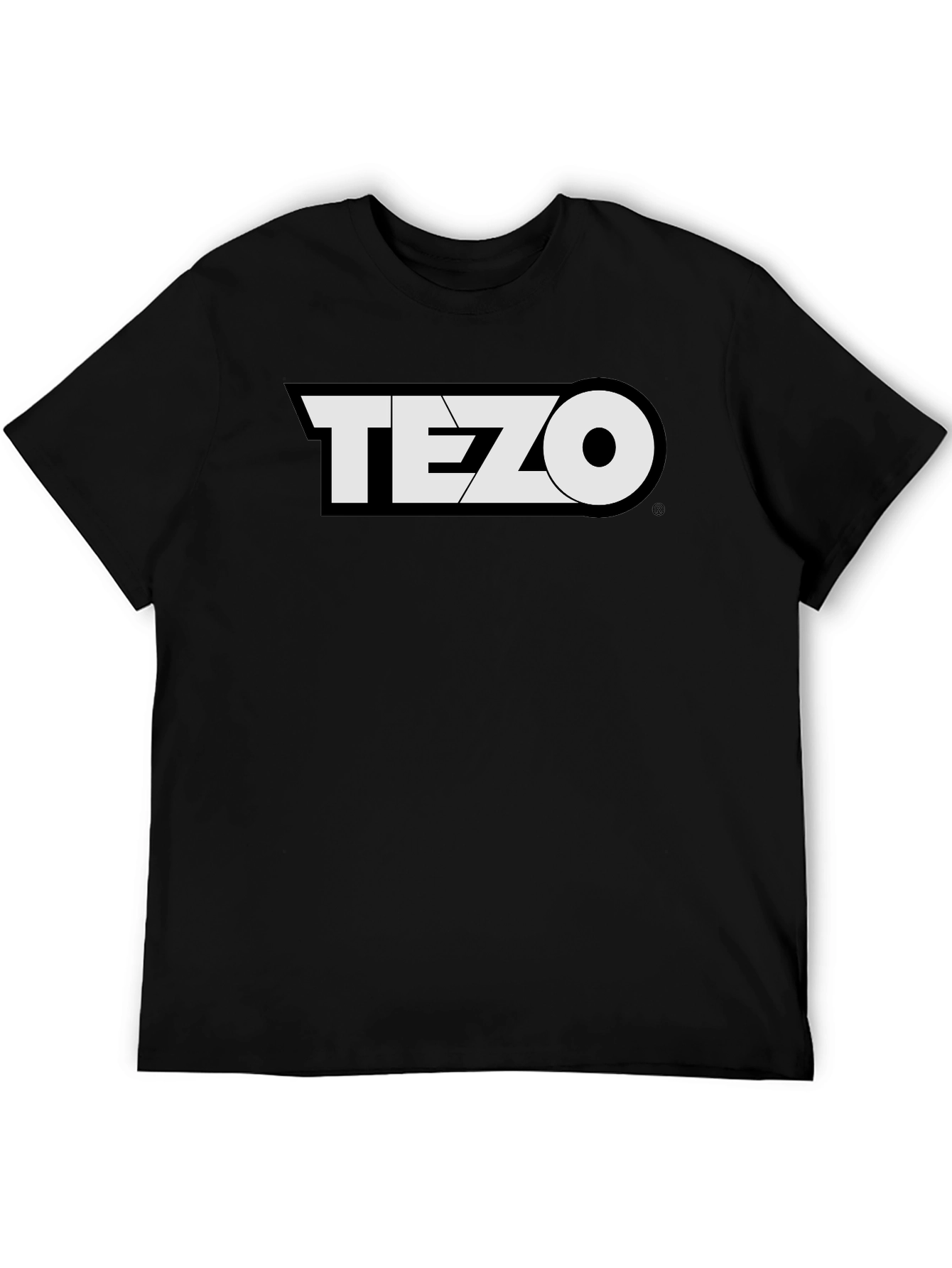 Tezo Black T-Shirt Crypto Design