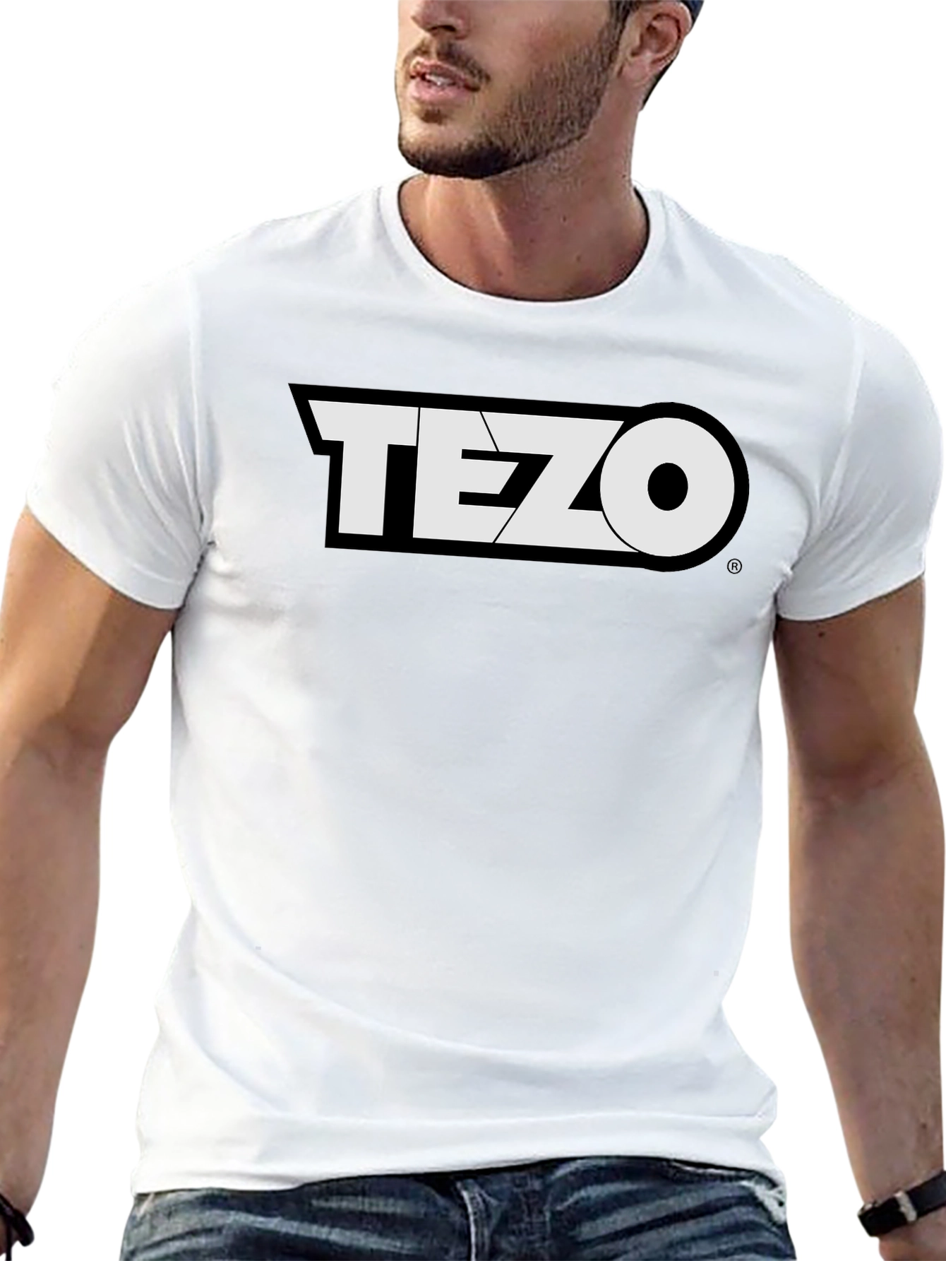 Tezo Black T-Shirt Crypto Design