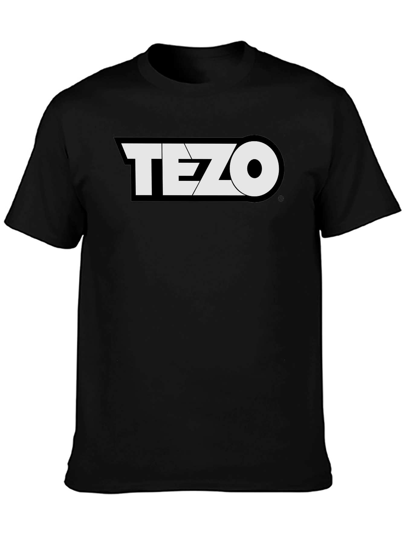 Tezo Black T-Shirt Crypto Design