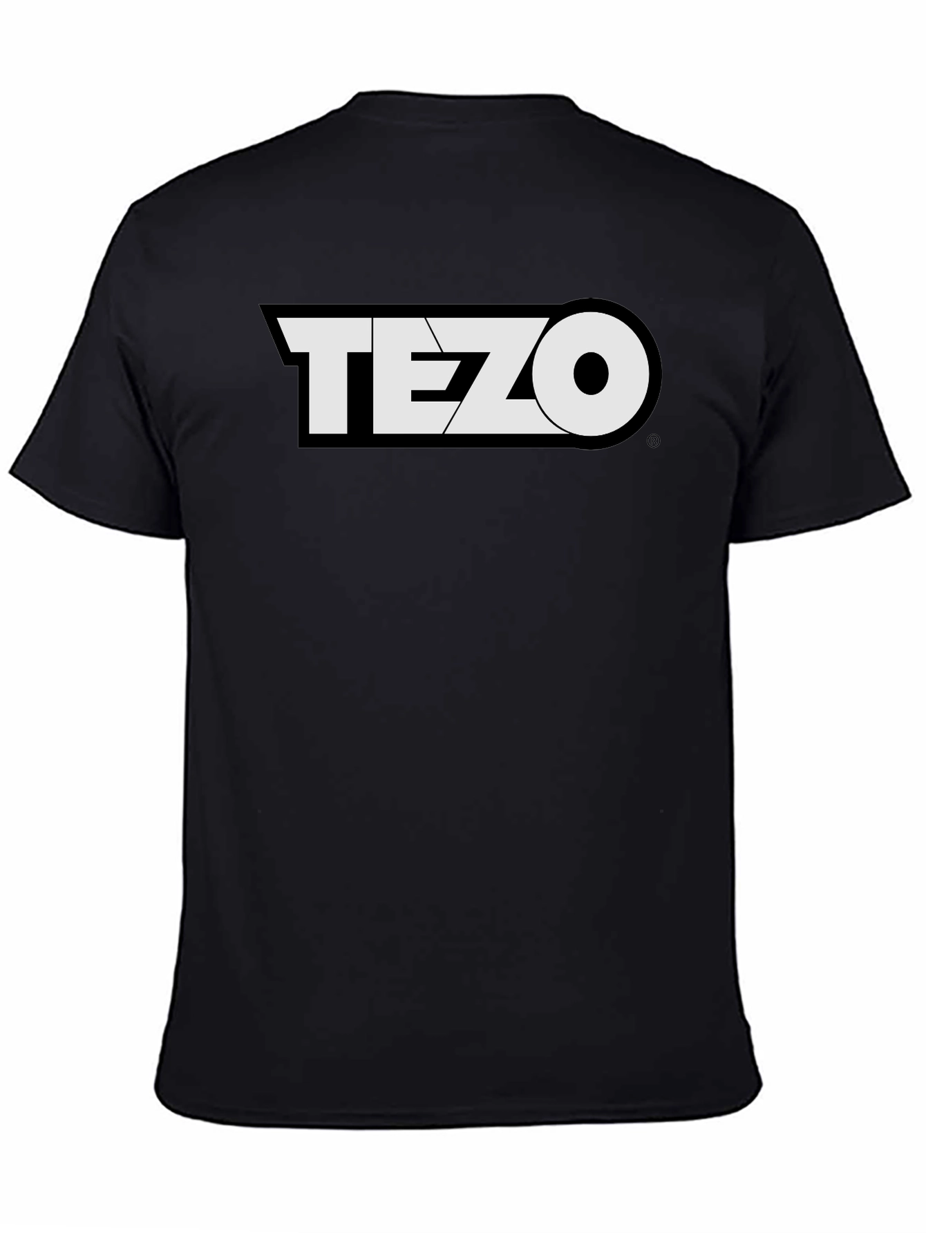 Tezo Black T-Shirt Crypto Design