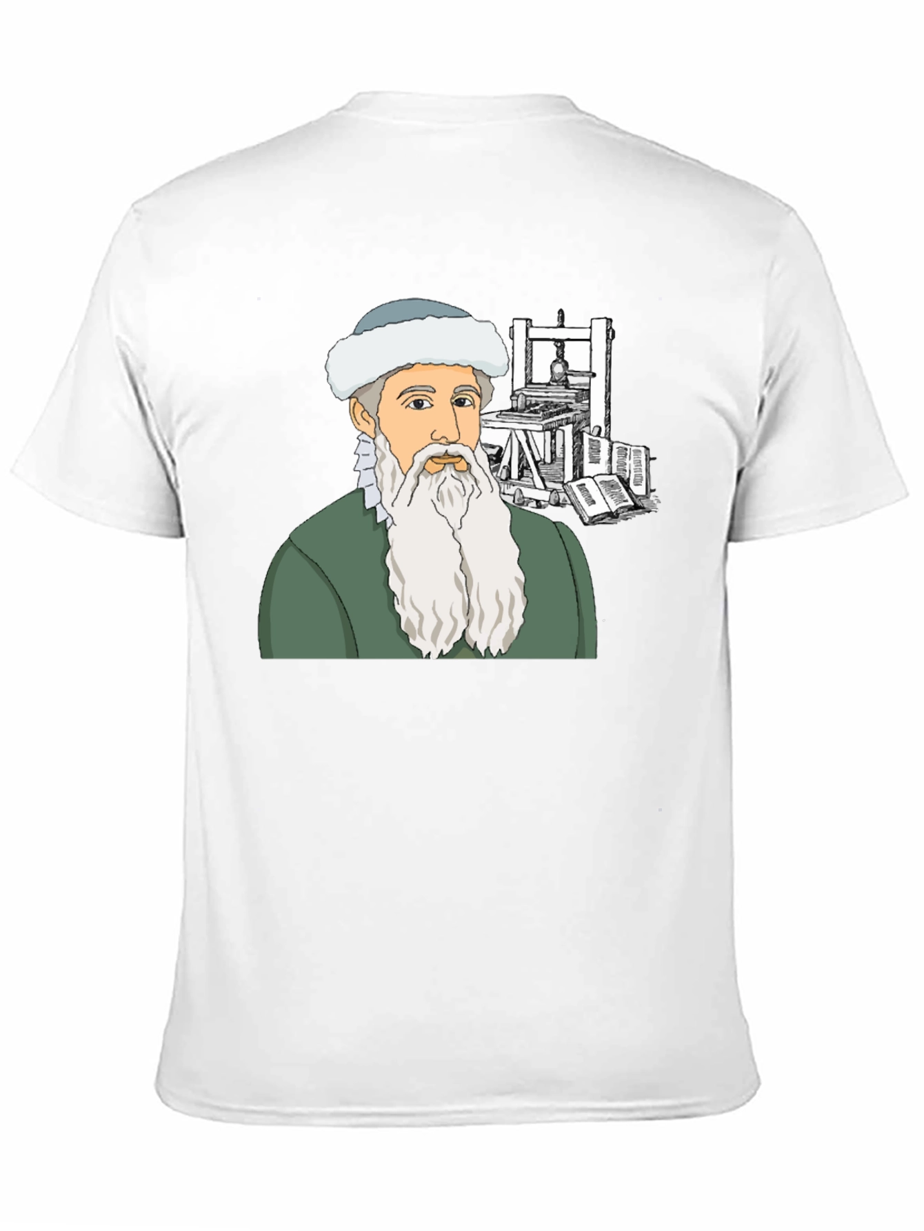 Gutenberg T-Shirt: Printing Press History Tee