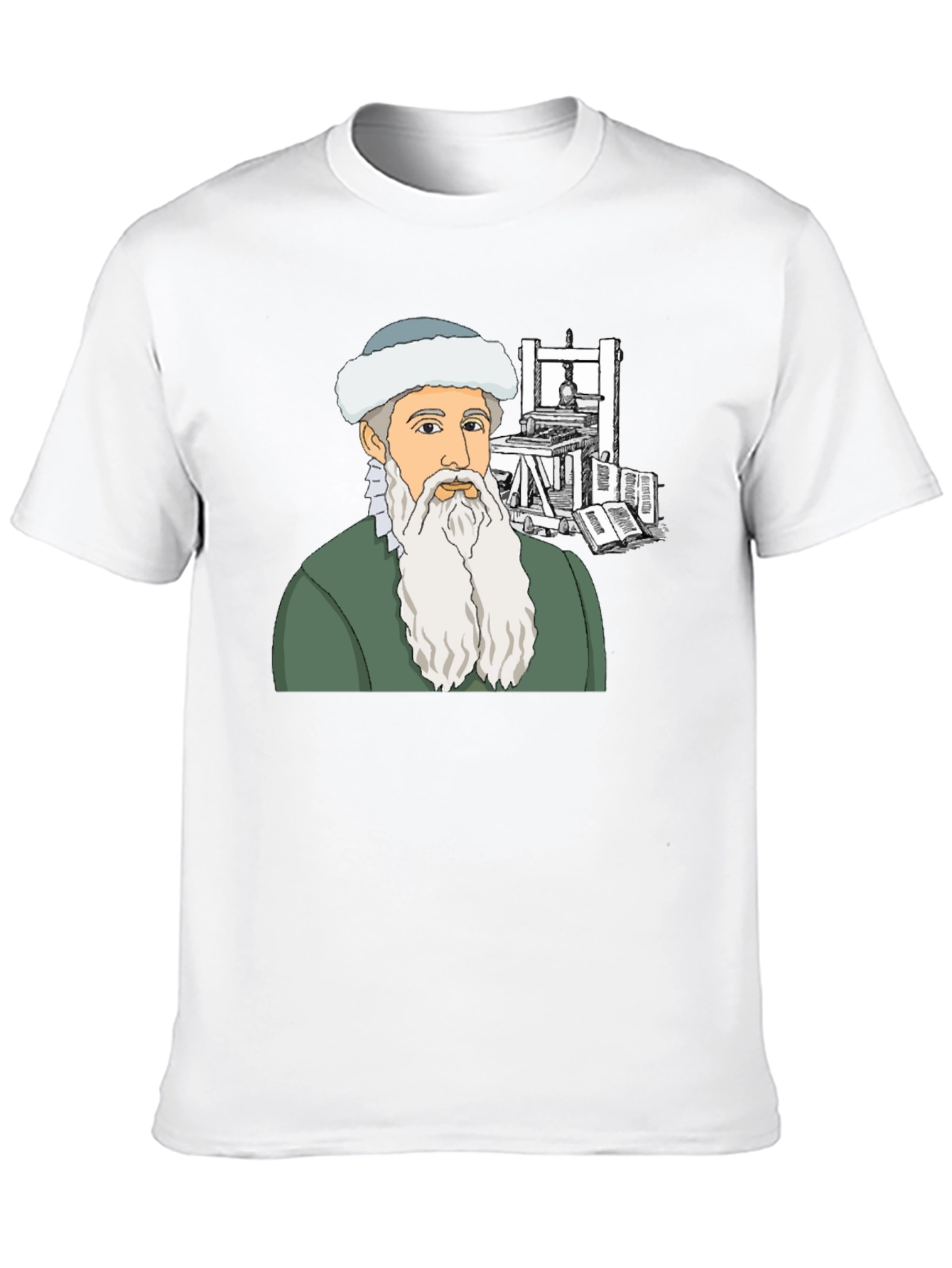 Gutenberg T-Shirt: Printing Press History Tee