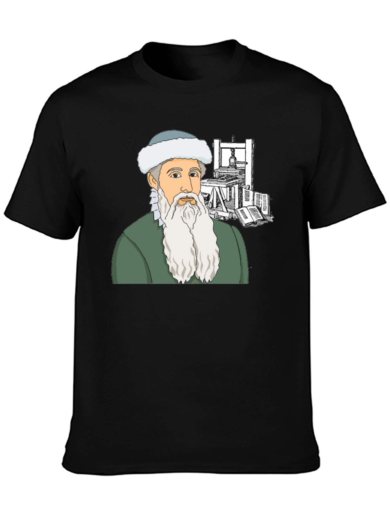 Gutenberg T-Shirt: Printing Press History Tee