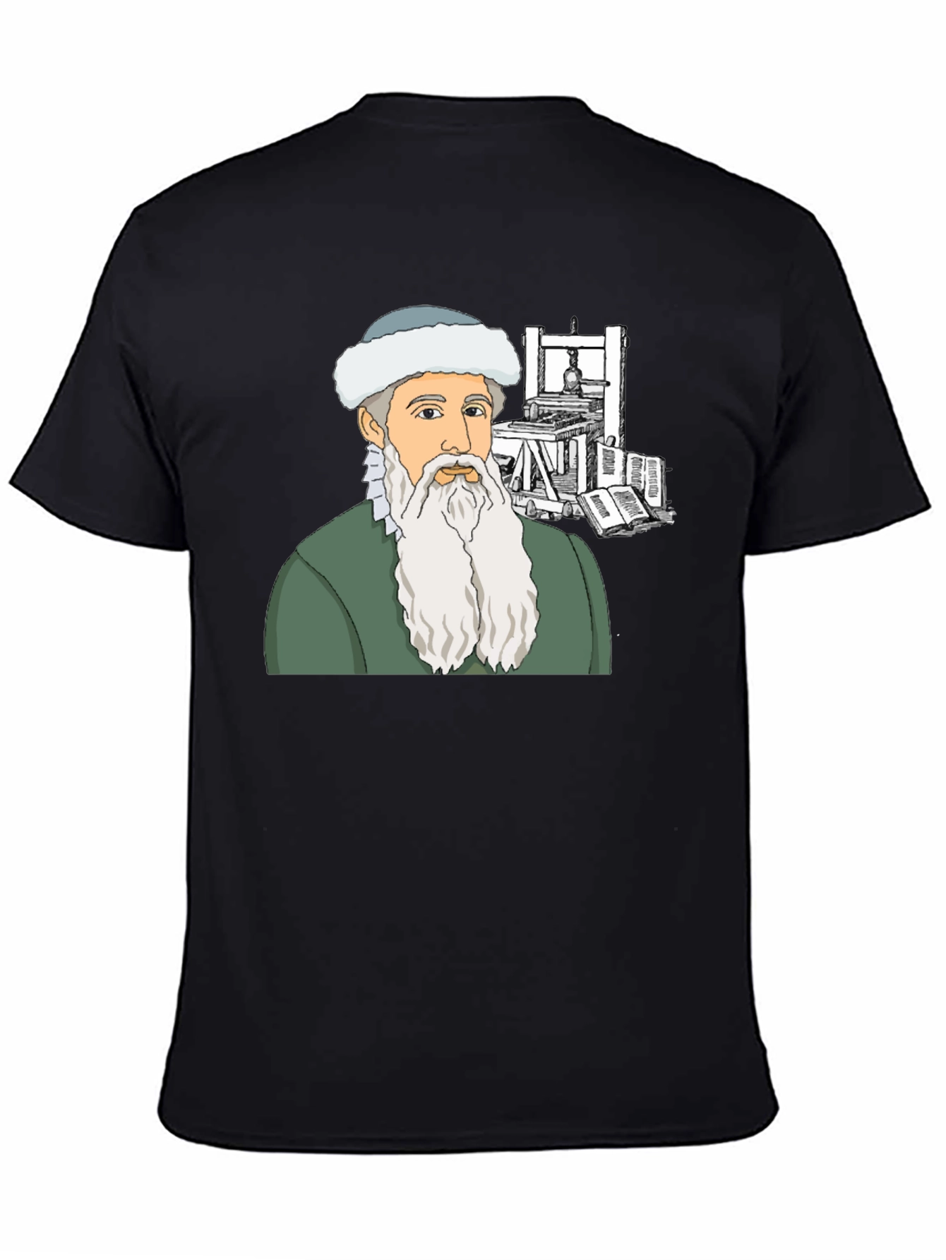 Gutenberg T-Shirt: Printing Press History Tee