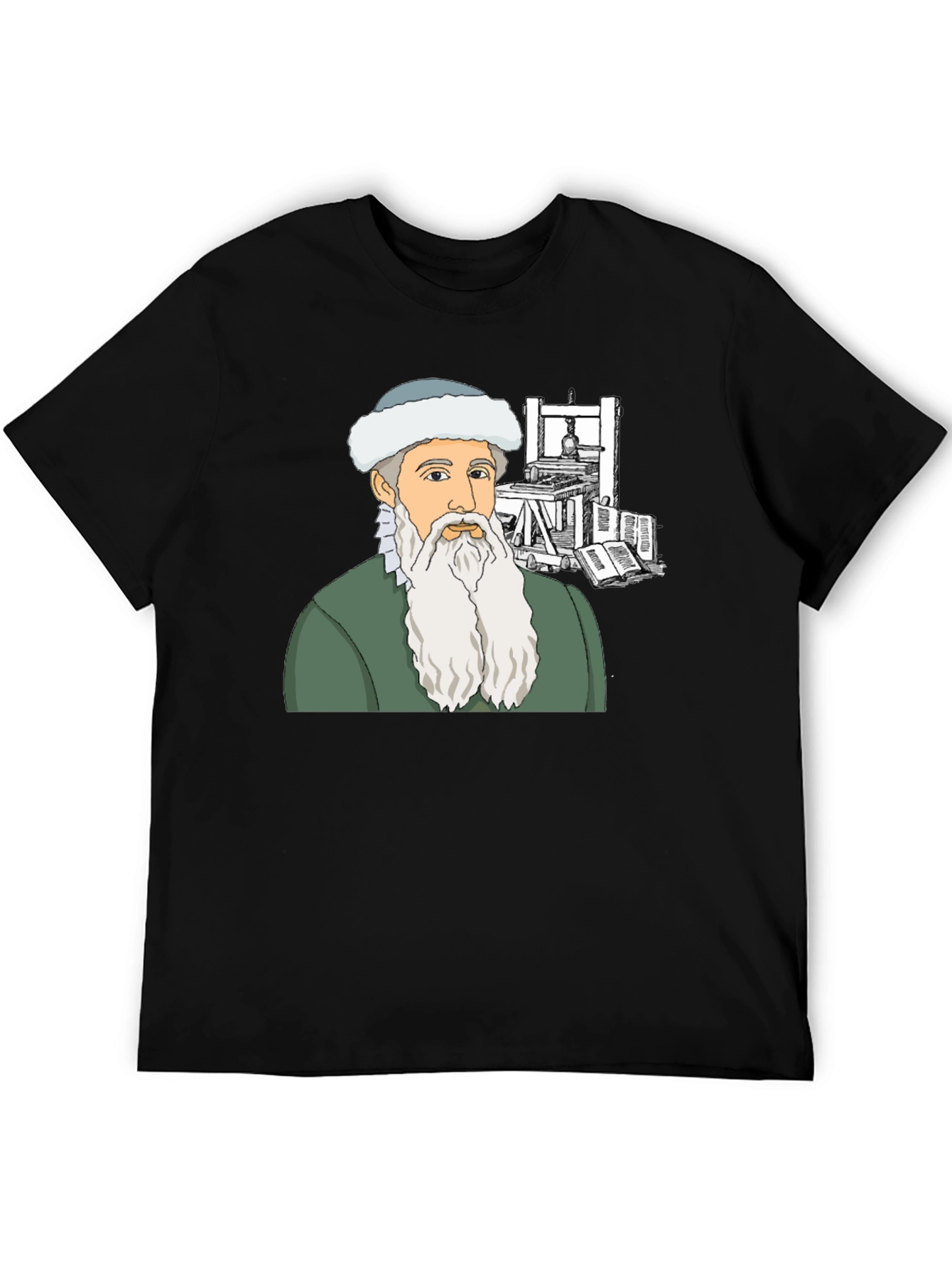 Gutenberg T-Shirt: Printing Press History Tee
